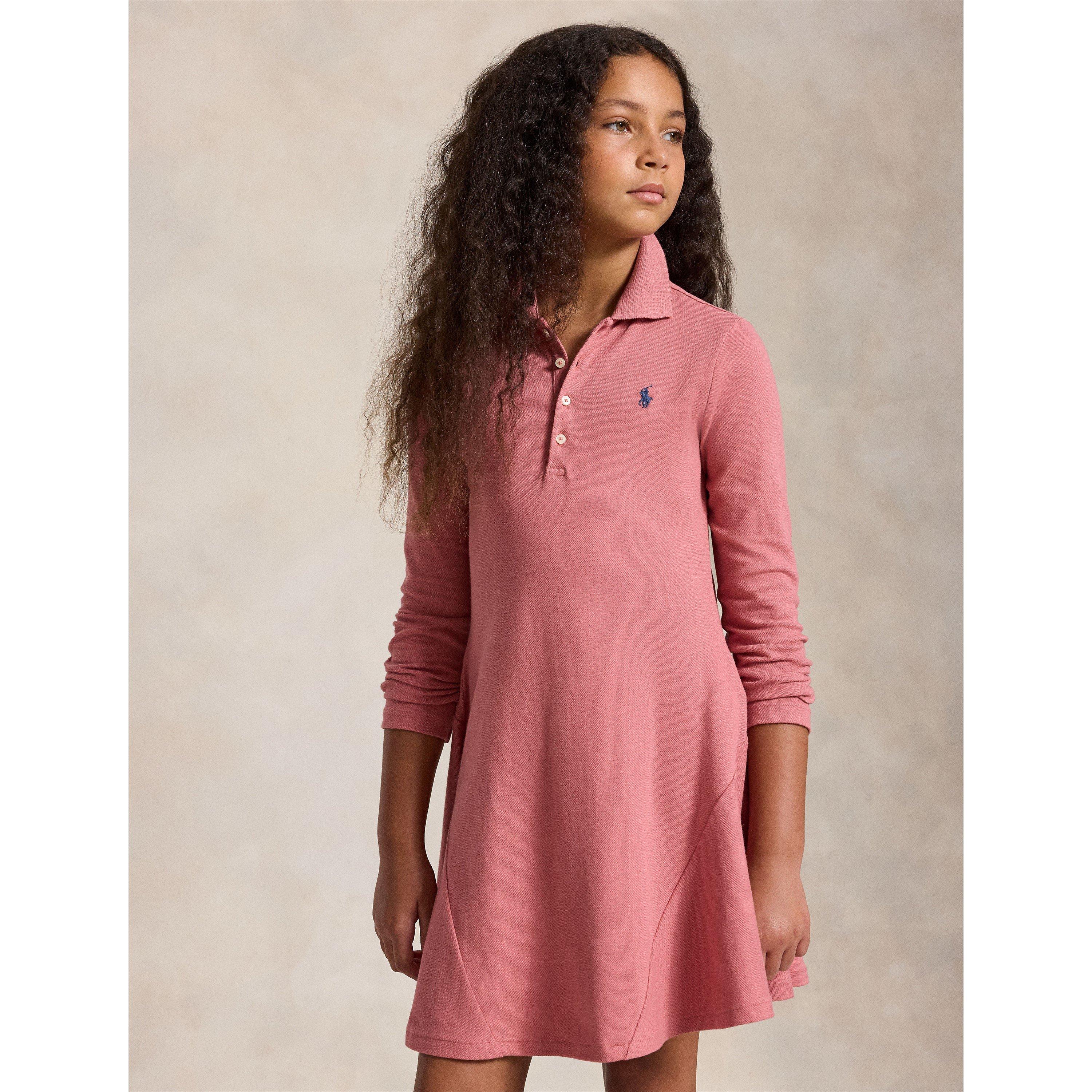 Canvas Pink - Polo Ralph Lauren - Polo LS Polo Dress Jn64 - 3