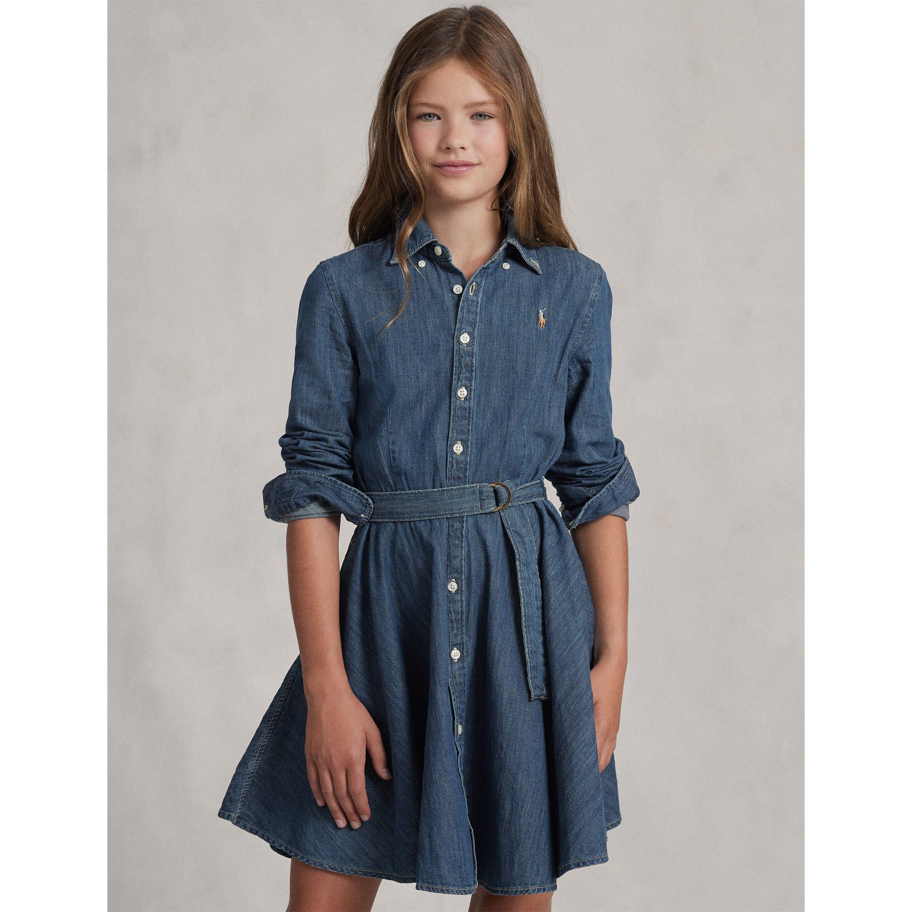 Indigo - Polo Ralph Lauren - Kids' Denim Shirt Dress - 3