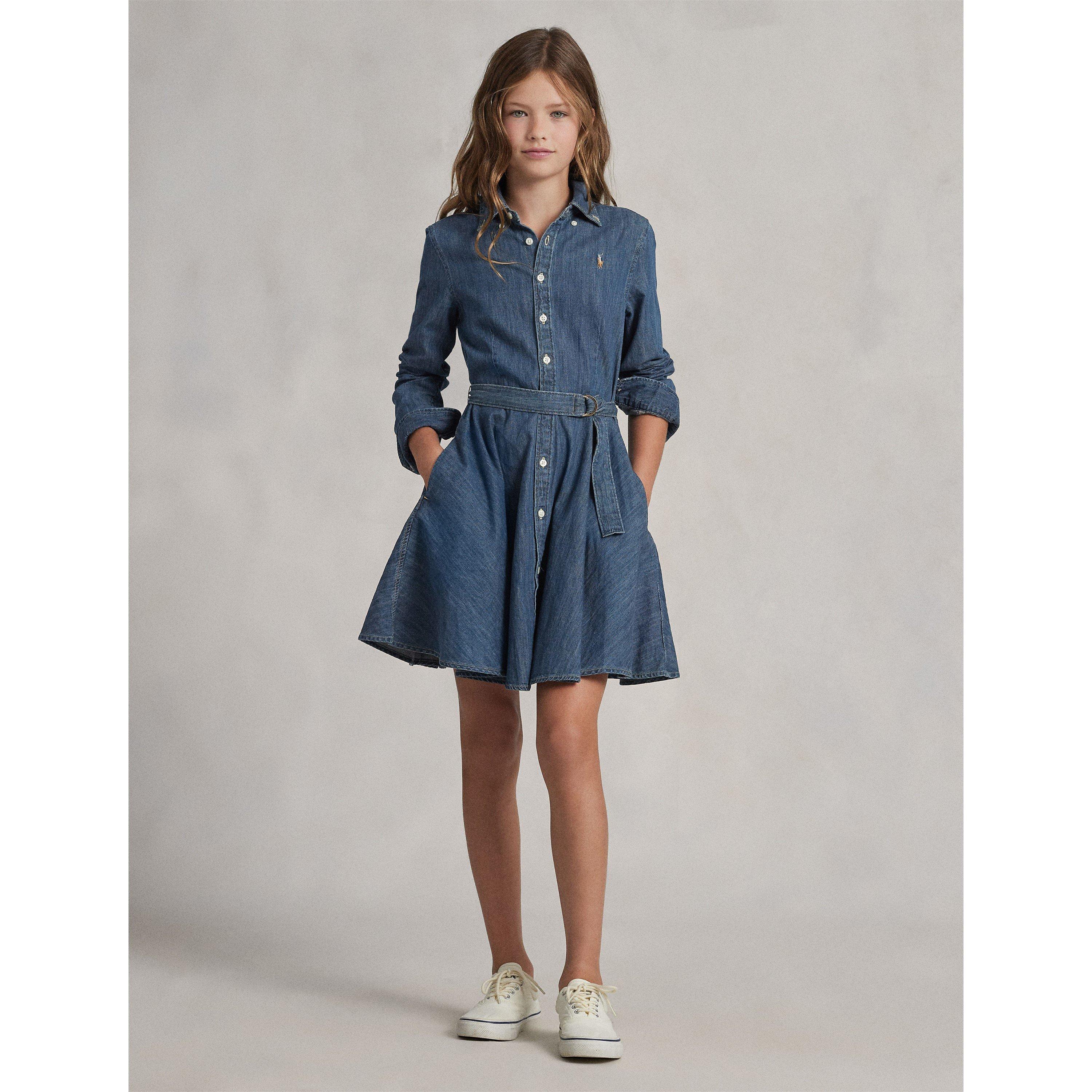 Indigo - Polo Ralph Lauren - Kids' Denim Shirt Dress - 5