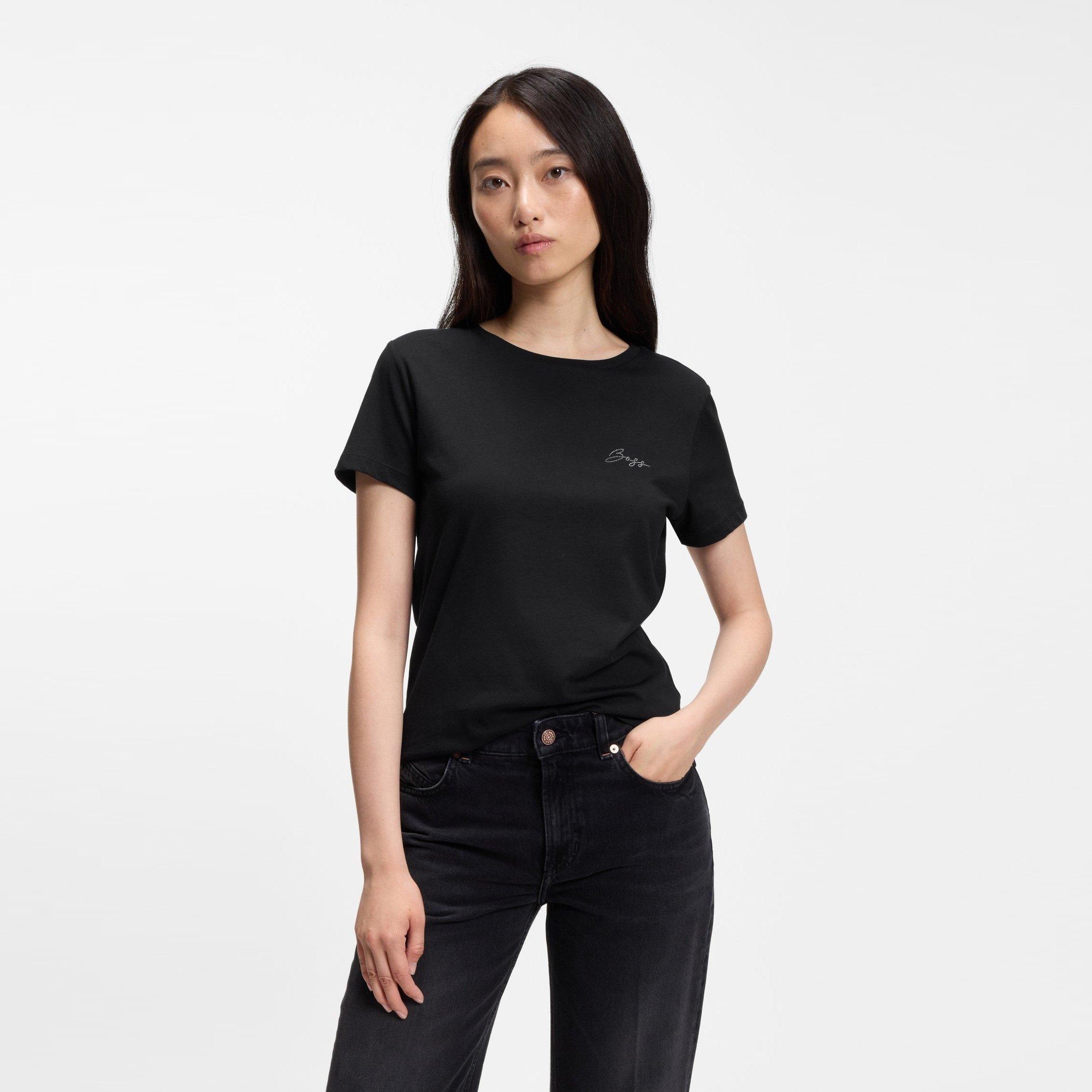 Black 001 - Boss - Boss Elove6 Tee Ld64 - 2