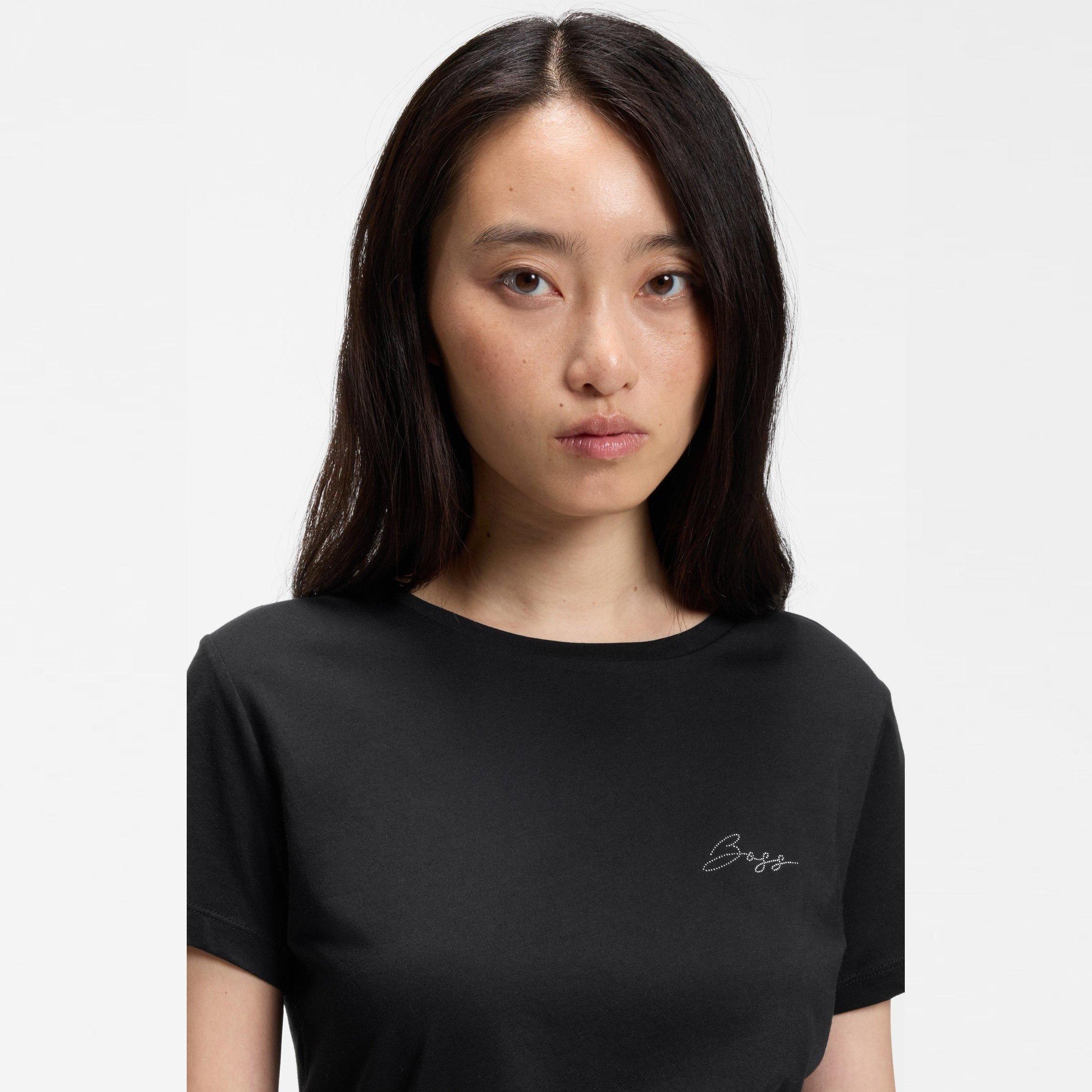 Black 001 - Boss - Boss Elove6 Tee Ld64 - 4