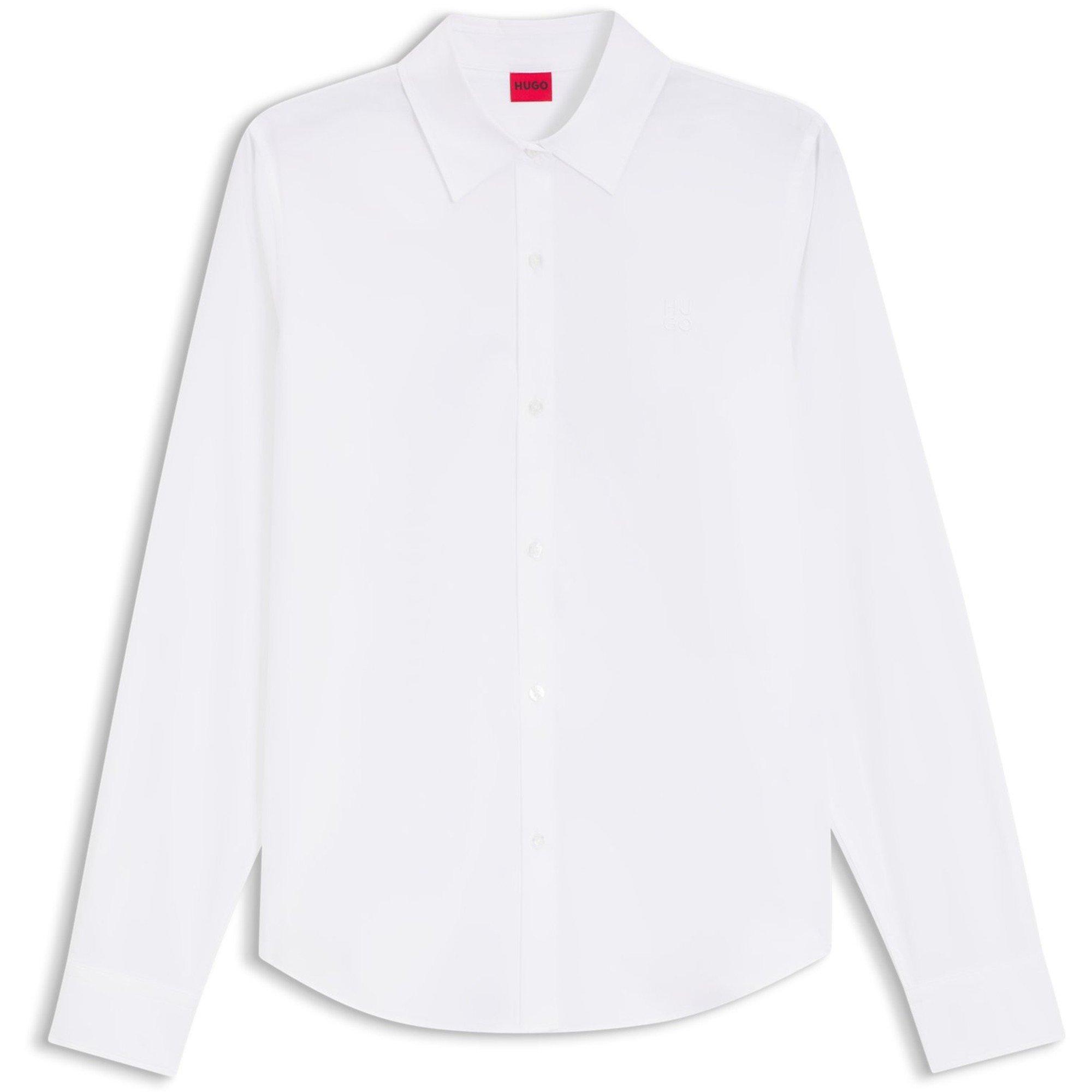 White 100 - Hugo - Hugo The Essential Shirt 10275916 0