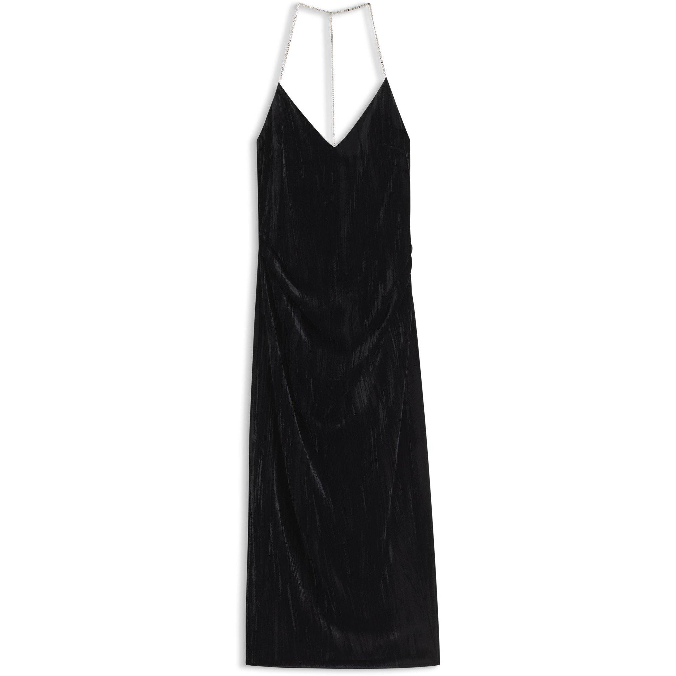 Black 001 - Hugo - Hugo Kelvet Dress Ld64