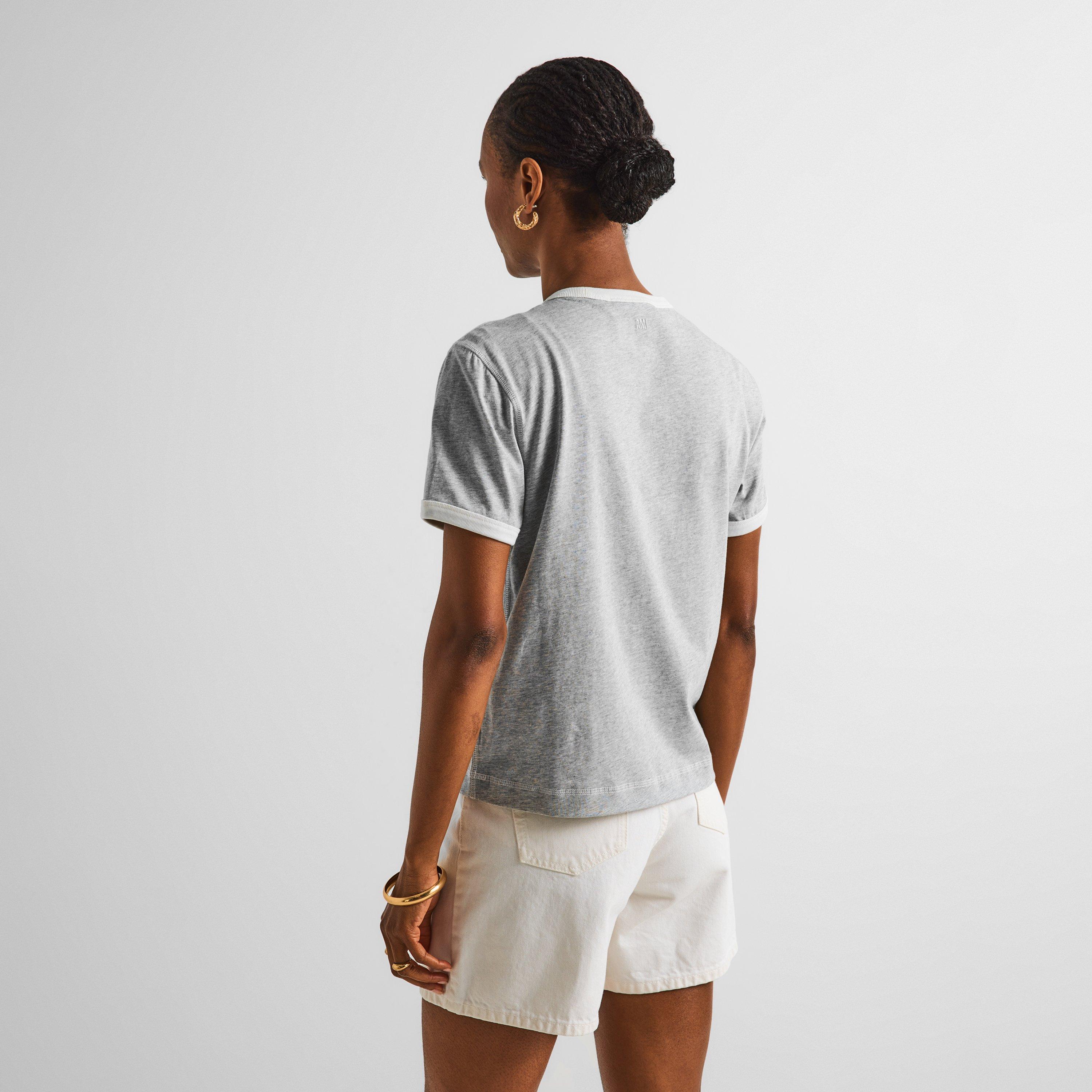 GRIS /BLANC - Ami Paris - Women's SS T-Shirt - 4