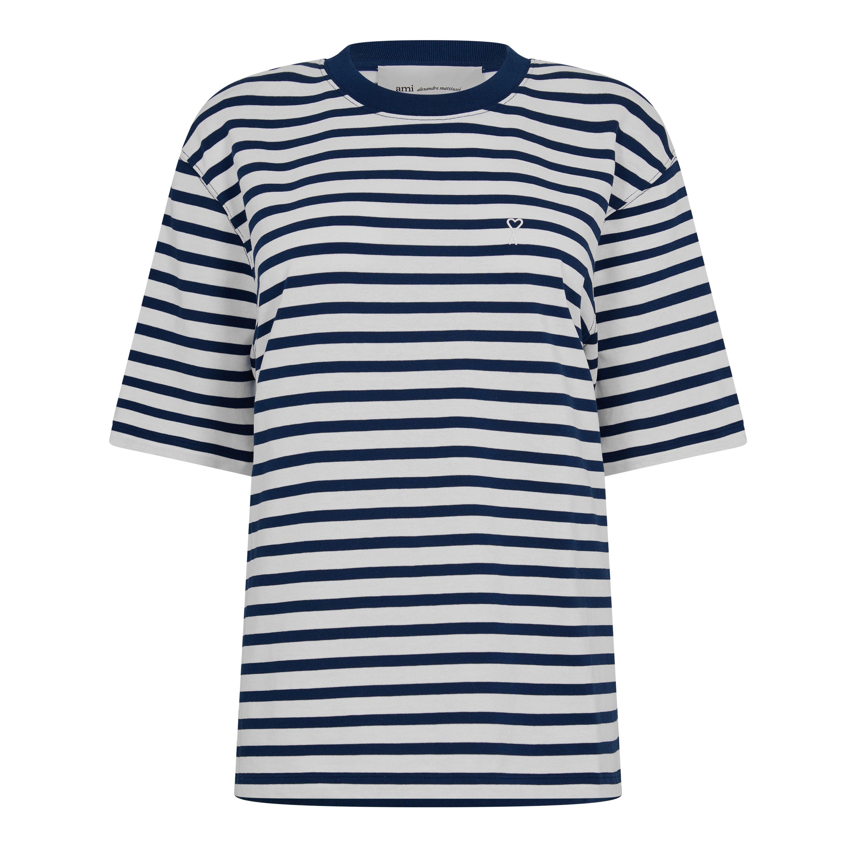 ENCRE/BLANC - Ami Paris - Women's SS Stripe T-Shirt - 1