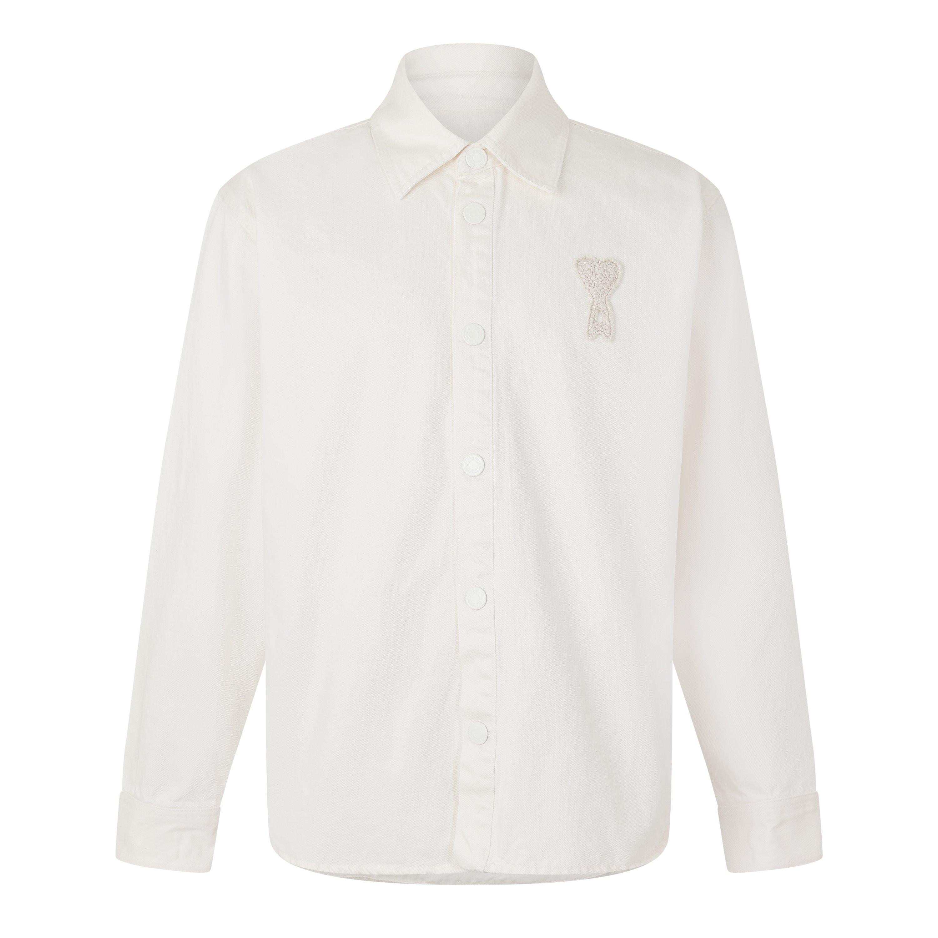 BLANC CREME - Ami Paris - Women's Knitted Long Sleeve Shirt - 1