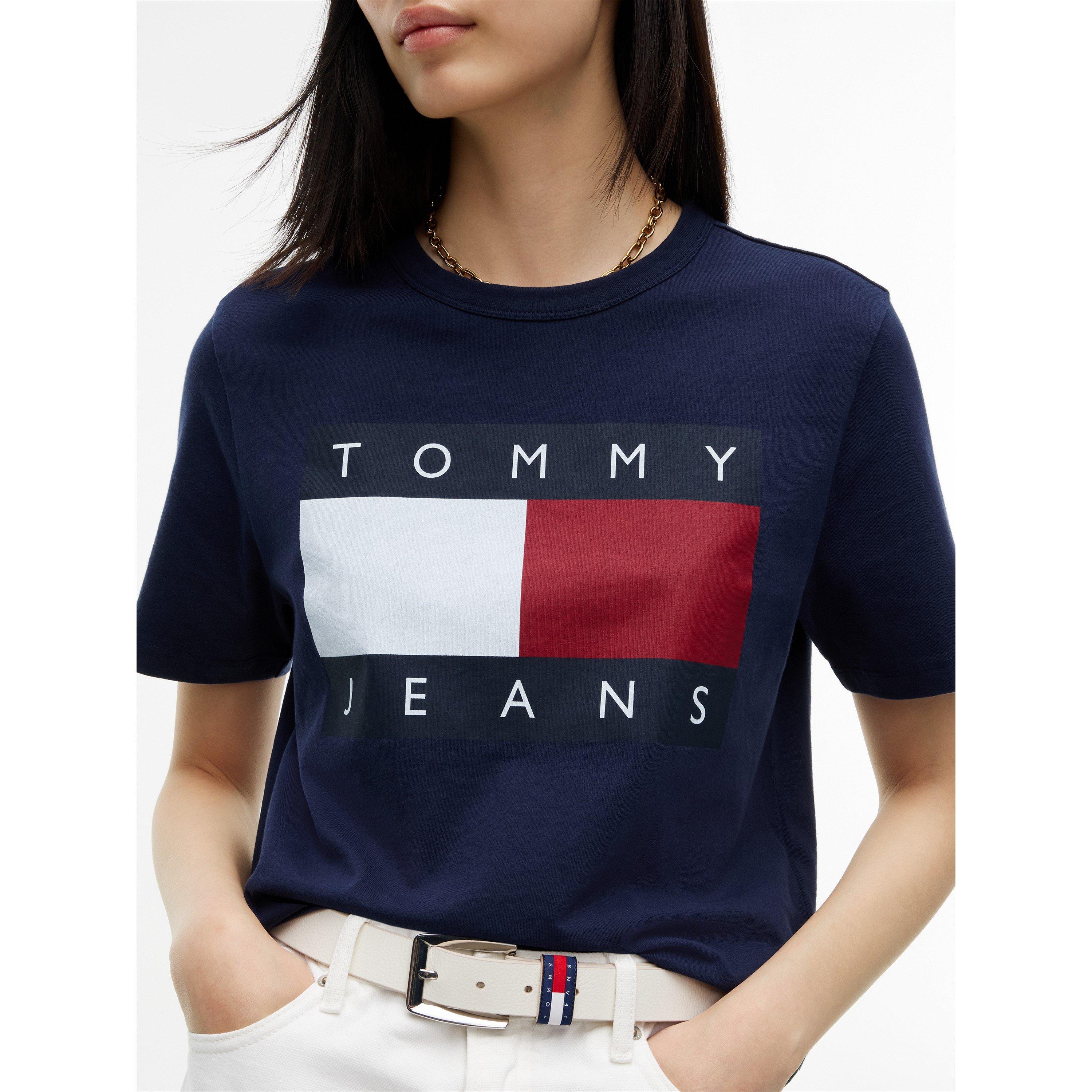 Tamno plava - Tommy Jeans - TJ Tjw Bxy Flag Ss T Ld71 - 3