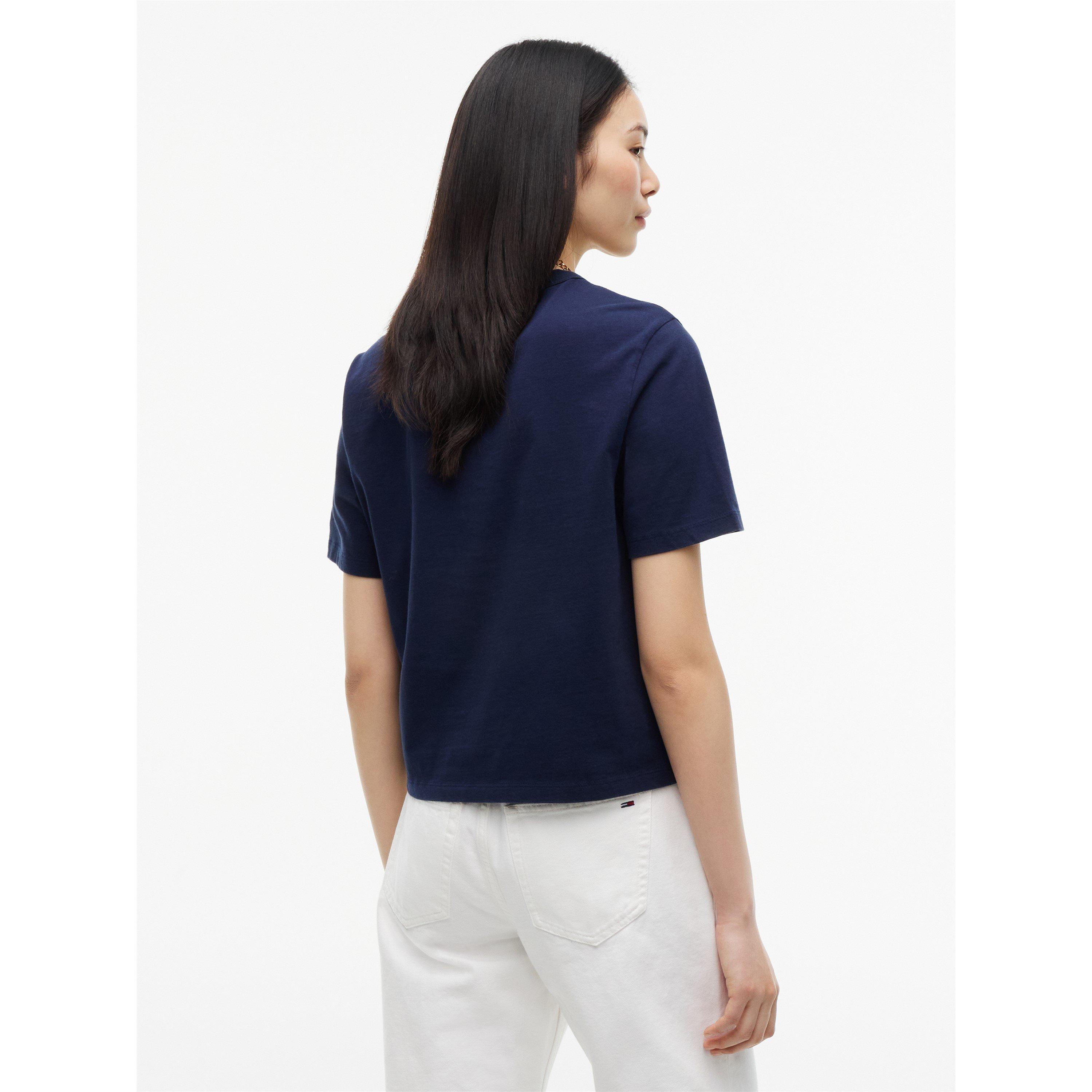 Tamno plava - Tommy Jeans - TJ Tjw Bxy Flag Ss T Ld71 - 5