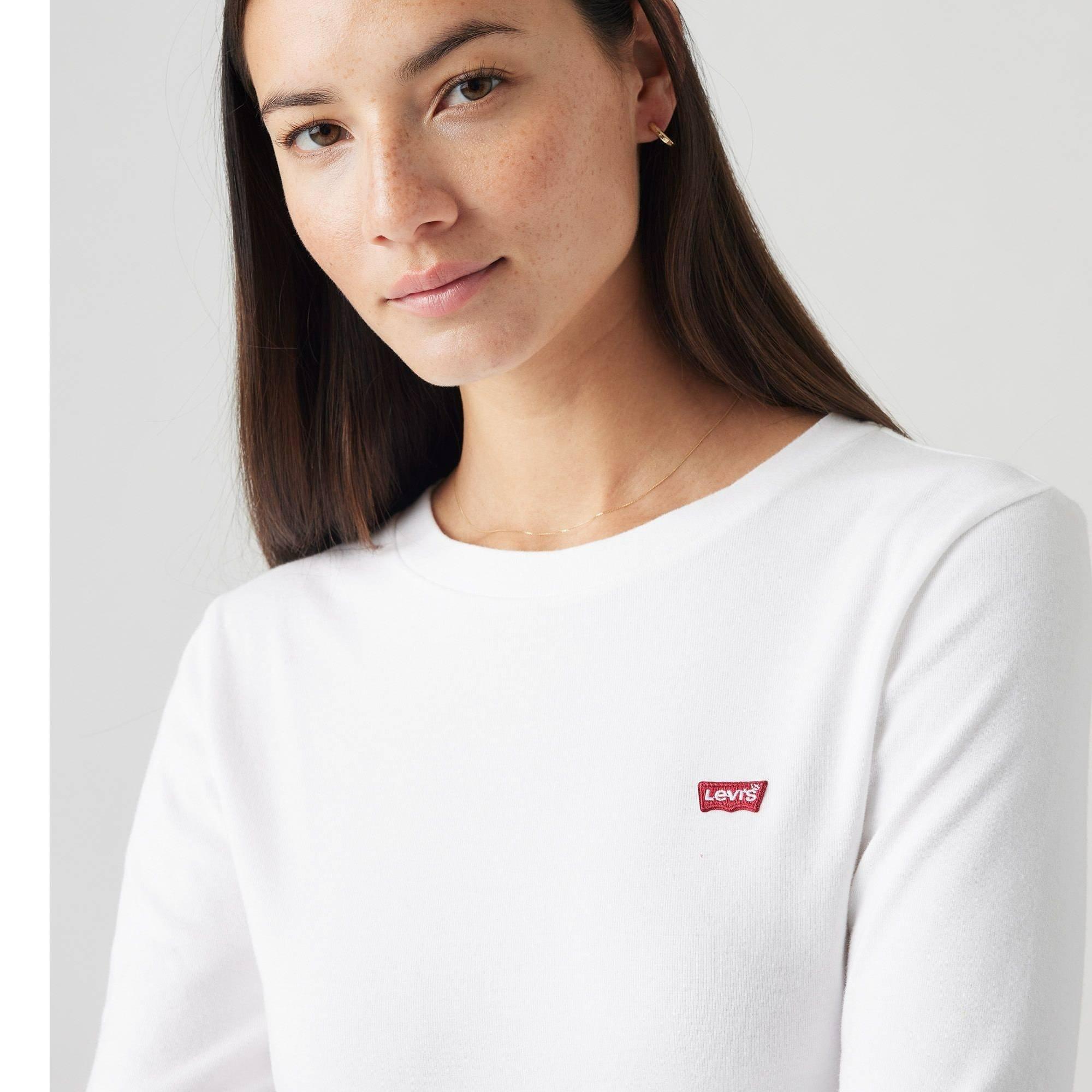 White - Levis - Long Sleeve Baby T Shirt - 5