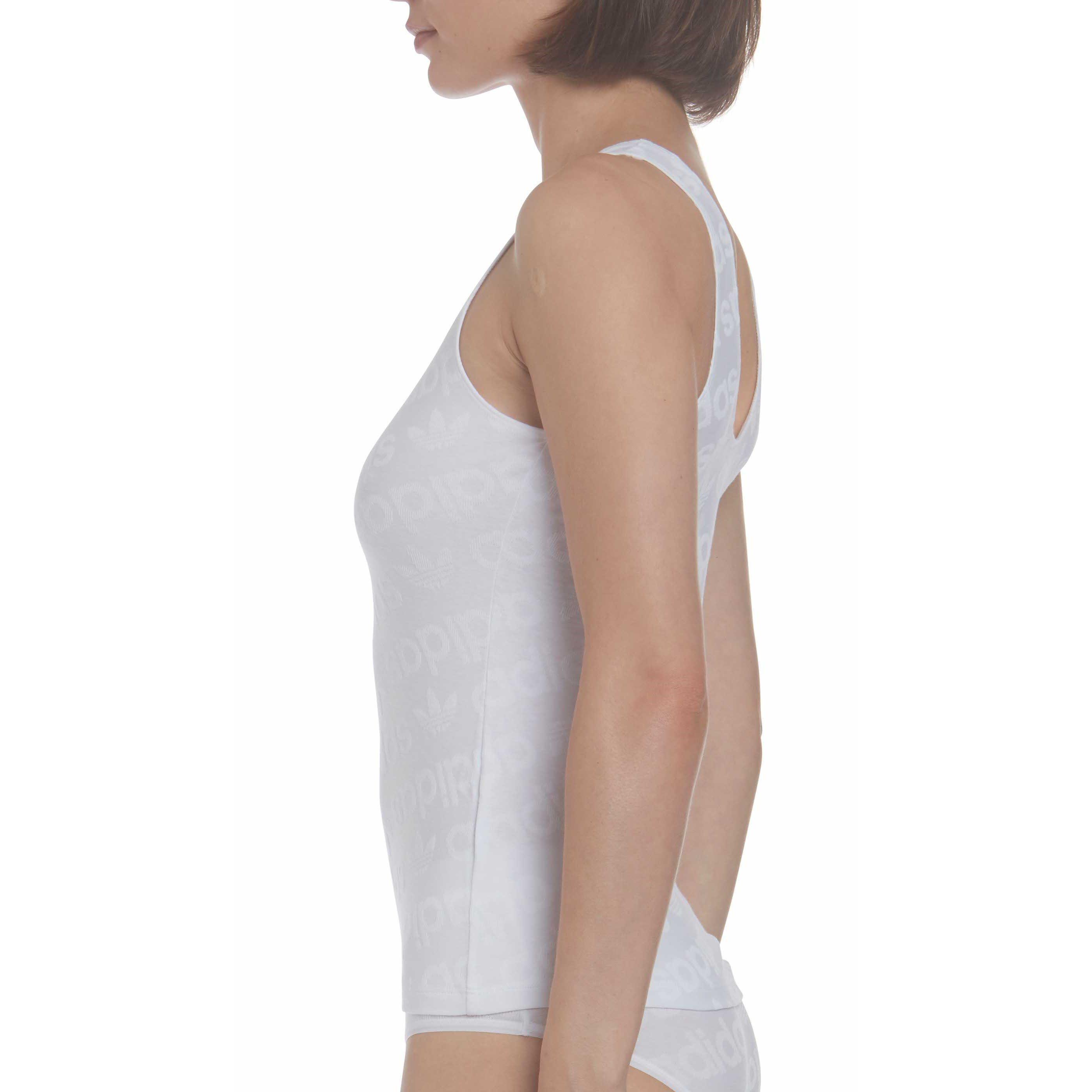 White - adidas Originals - Originals All-Over Logo Vest - 4