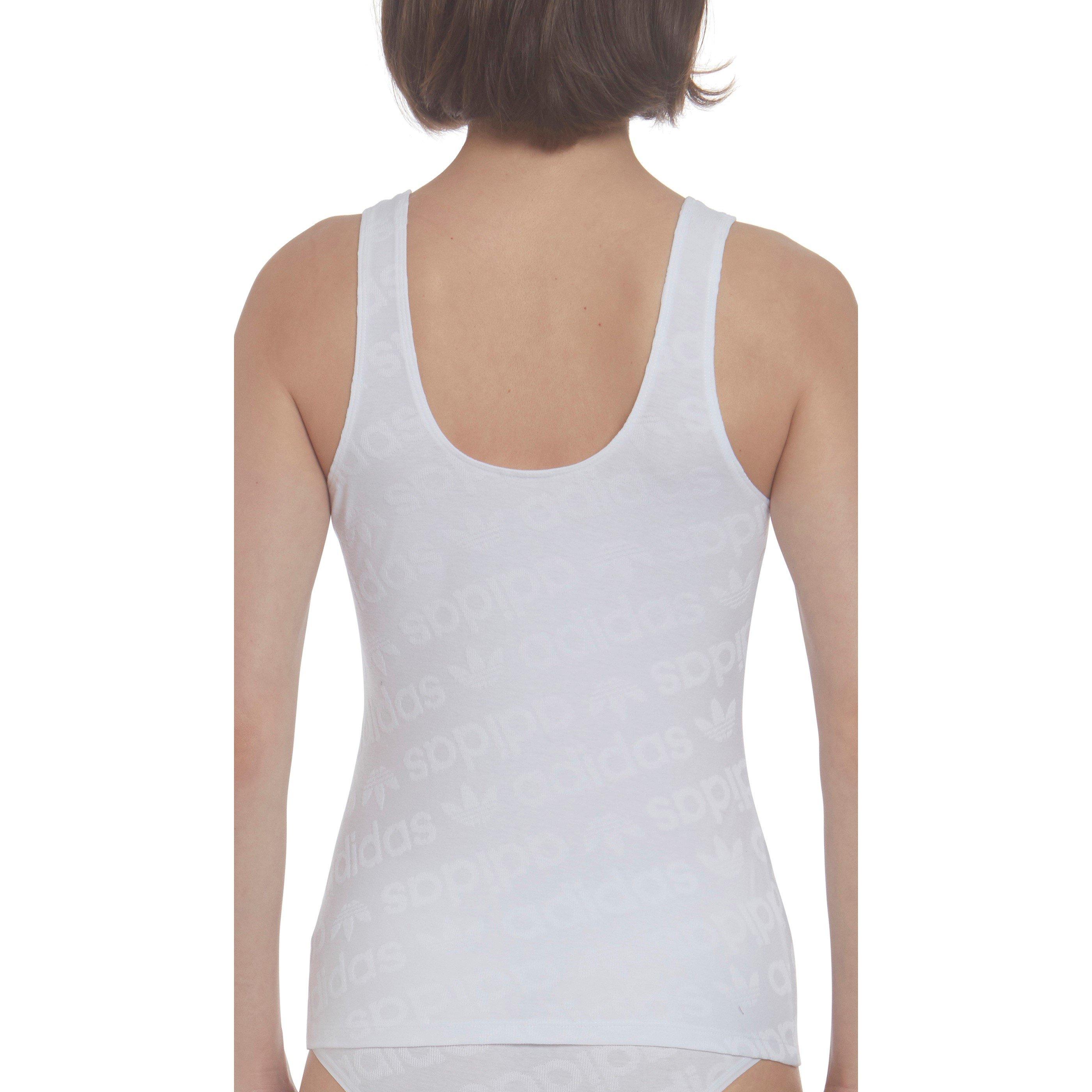 White - adidas Originals - Originals All-Over Logo Vest - 5