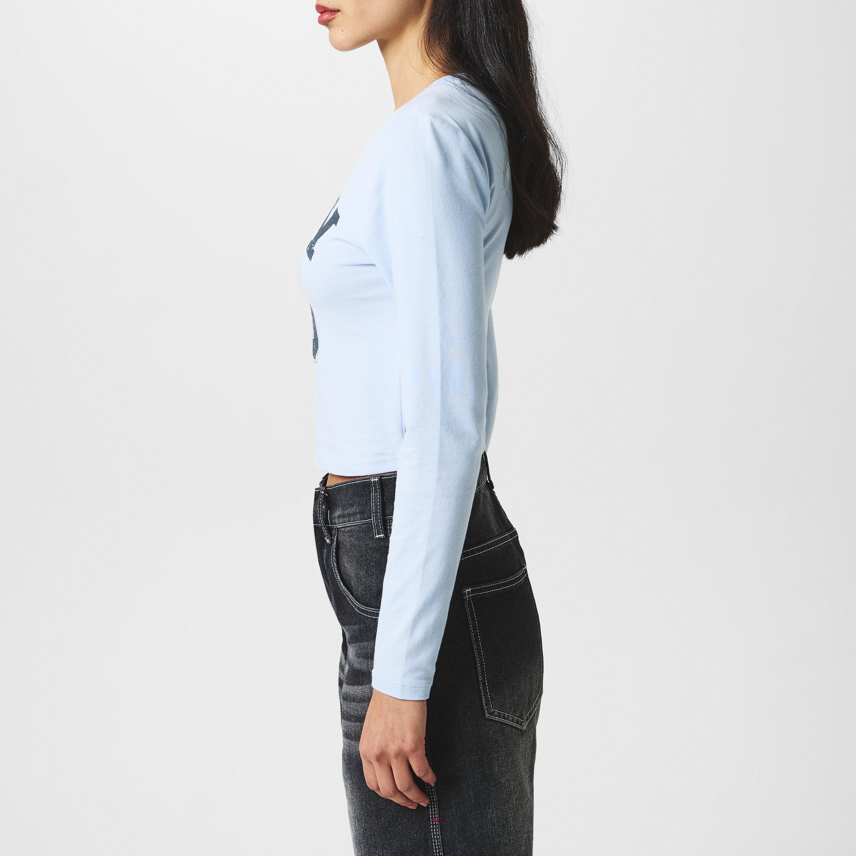 RAIN - DKNY - Women's Logo Long Sleeve T-Shirt - 2