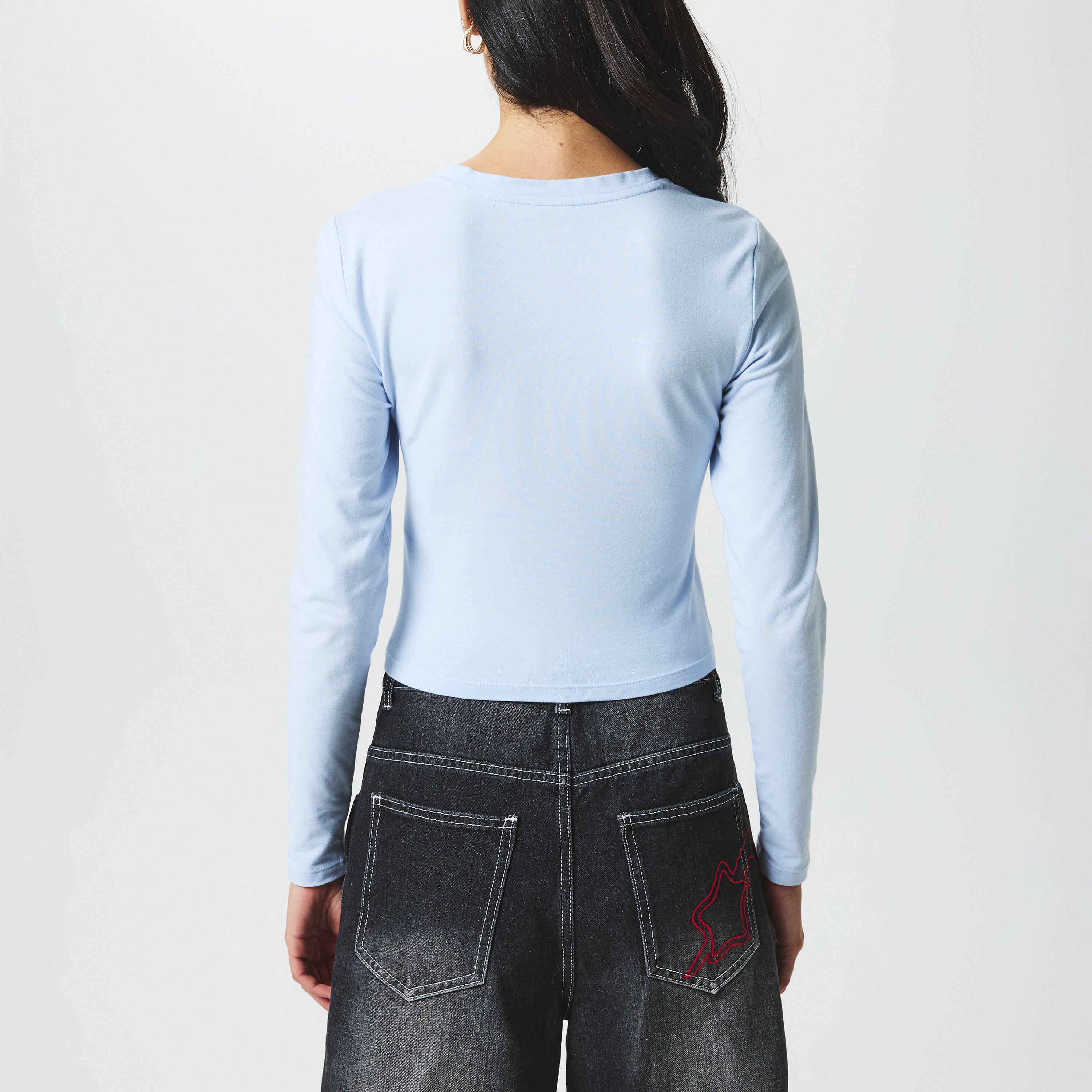 RAIN - DKNY - Women's Logo Long Sleeve T-Shirt - 3