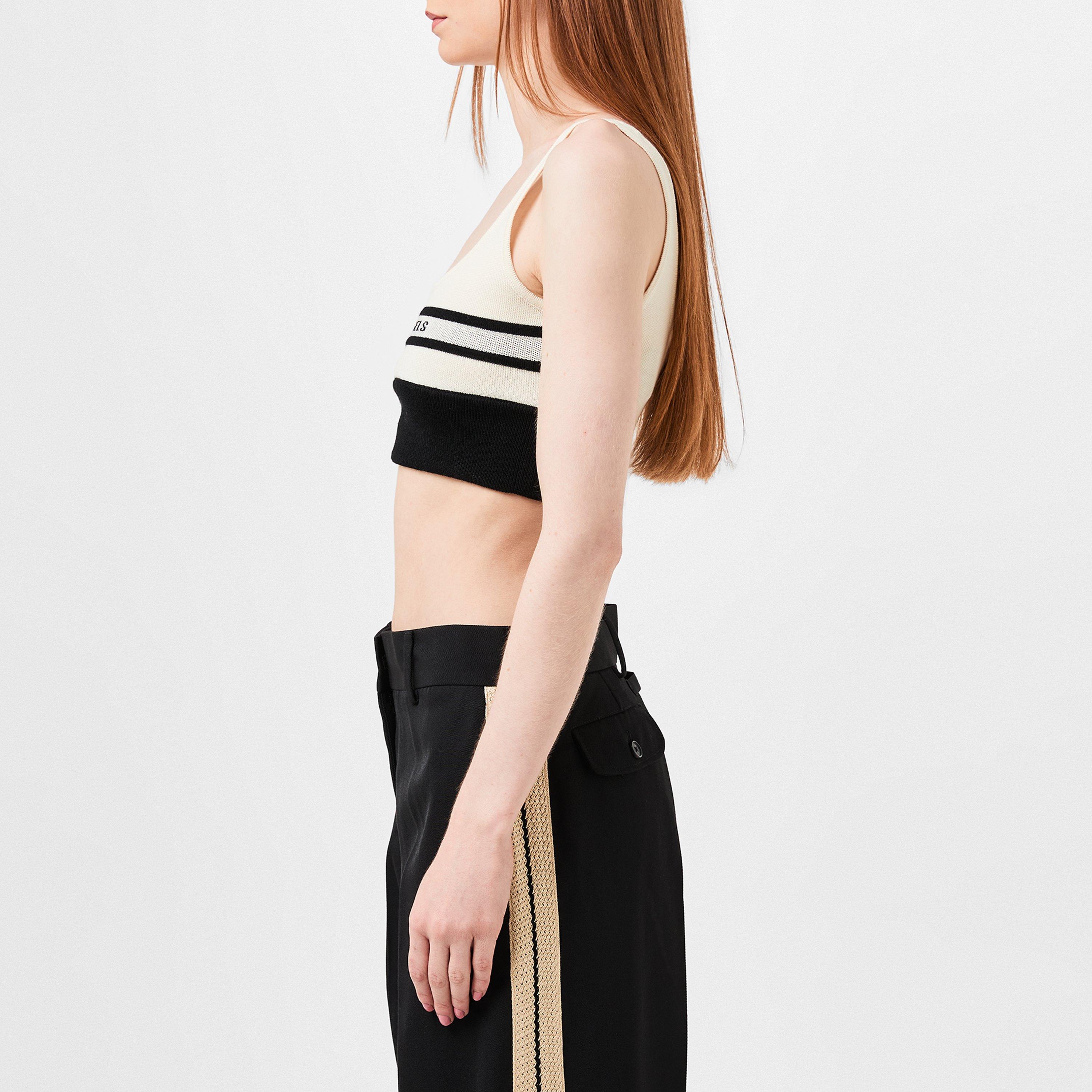 Blk/Bttr 1004 - Palm Angels - Logo Bra Top - 2