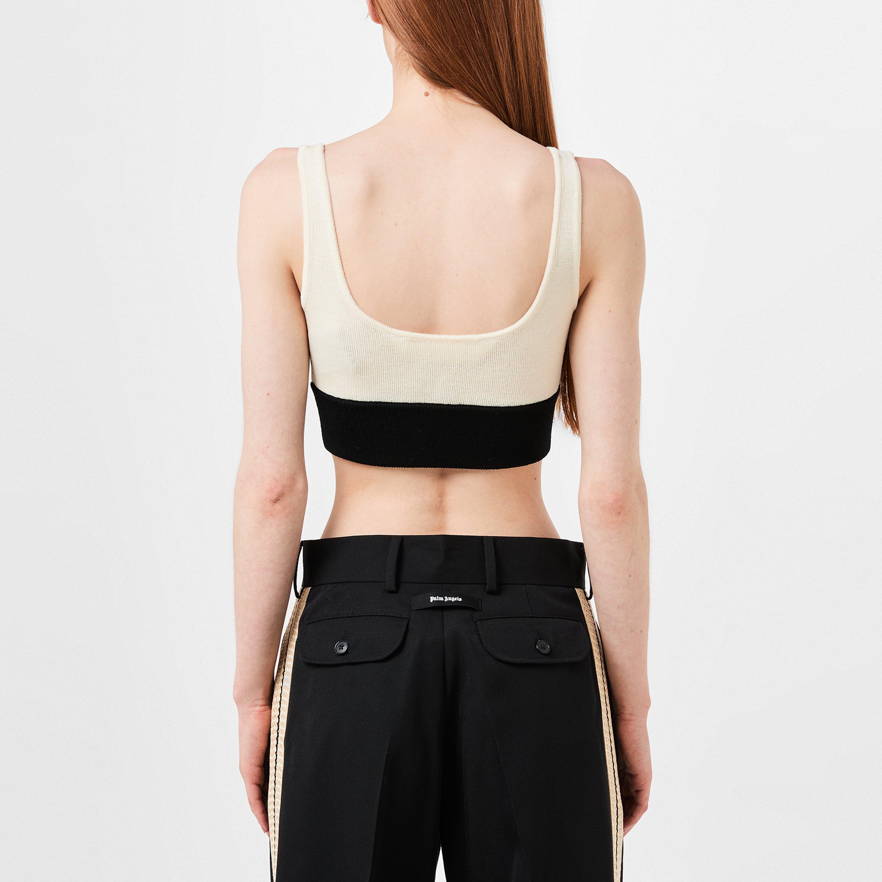 Blk/Bttr 1004 - Palm Angels - Logo Bra Top - 3