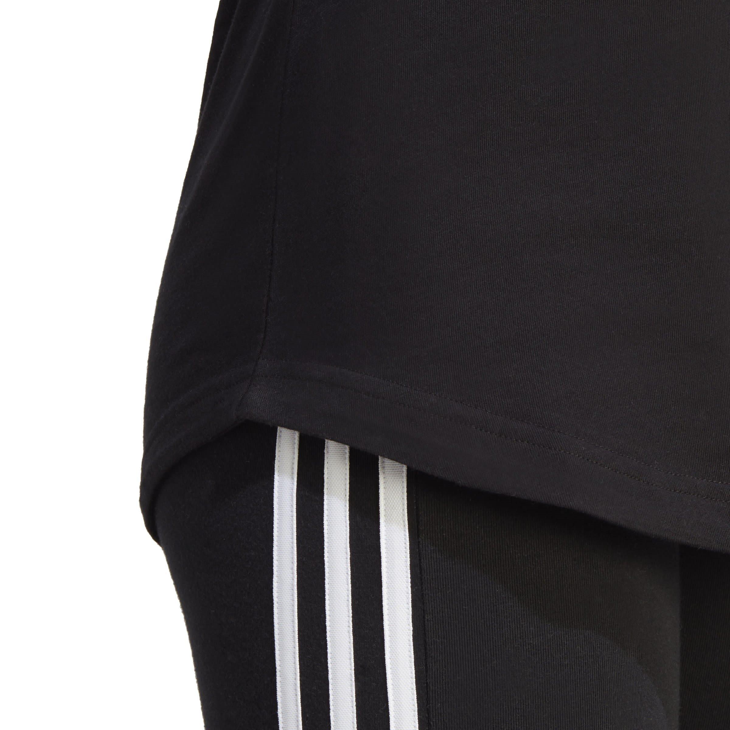 Black/White - adidas - Womens Essentials Linear Loose Tank Top - 8