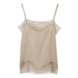 Burberry Katia Lace Trim Top