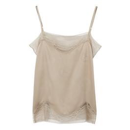 Burberry Katia Lace Trim Top