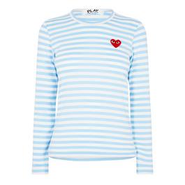 Comme des Garcons PLAY Stripe Heart Top