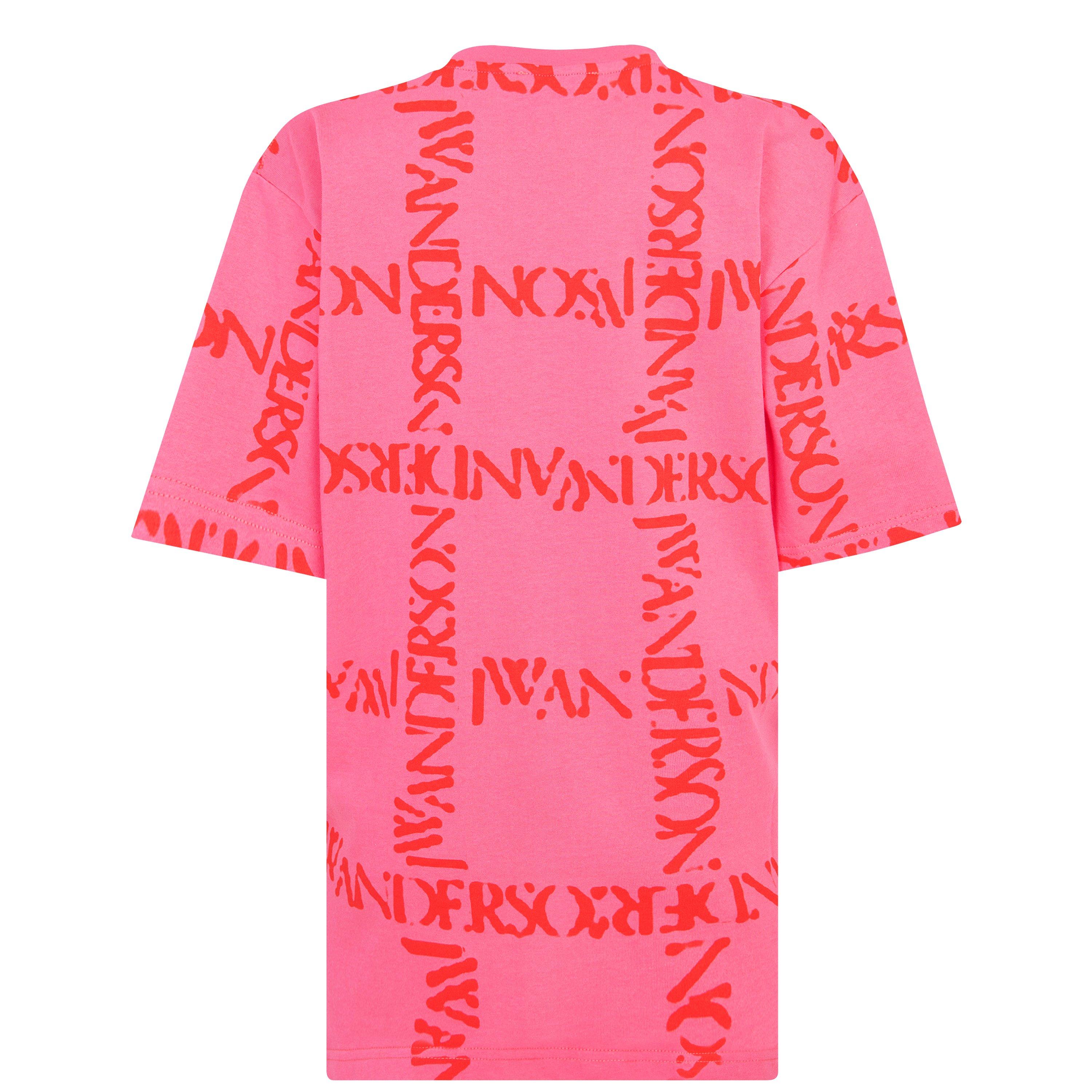 Pink - JW Anderson - Logo Grid T-Shirt - 6