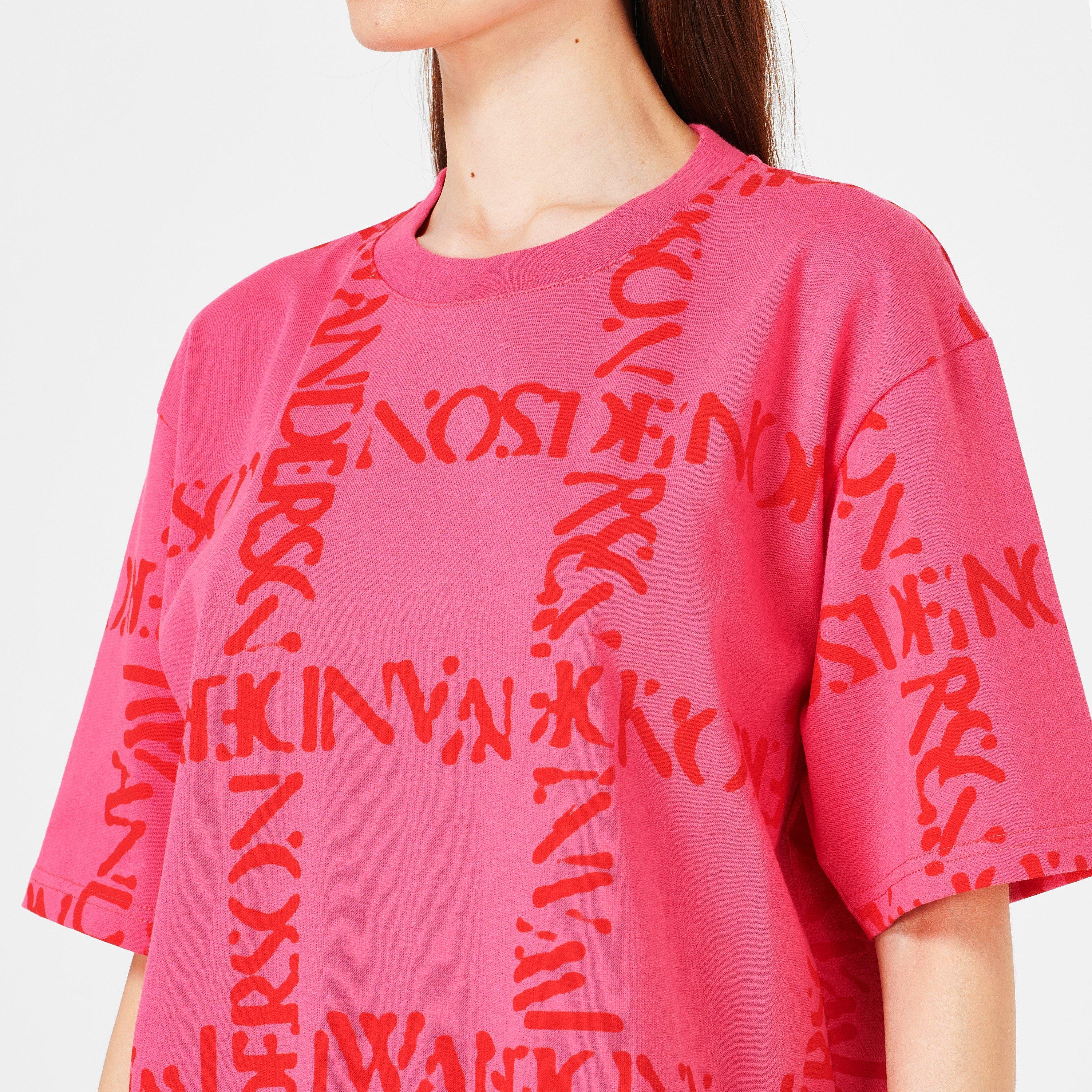 トップス JW ANDERSON 23SS Oversized Print Shirt JW Anderson | Logo Grid T-Shirt | Oversized T-Shirts | Cruise Fashion