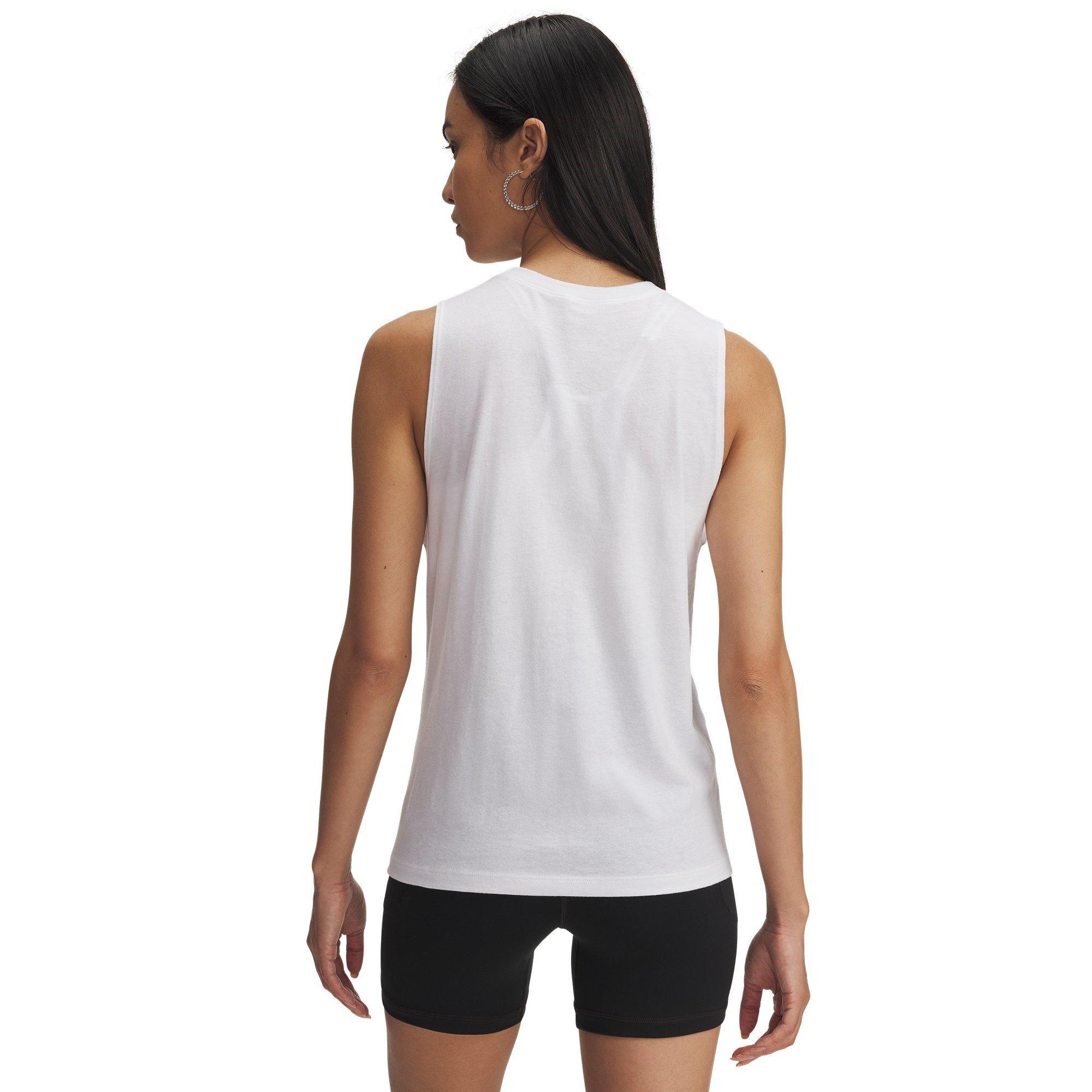 White/Black - Under Armour - Under Sportstyle Graphic Womens Tank Top - 2