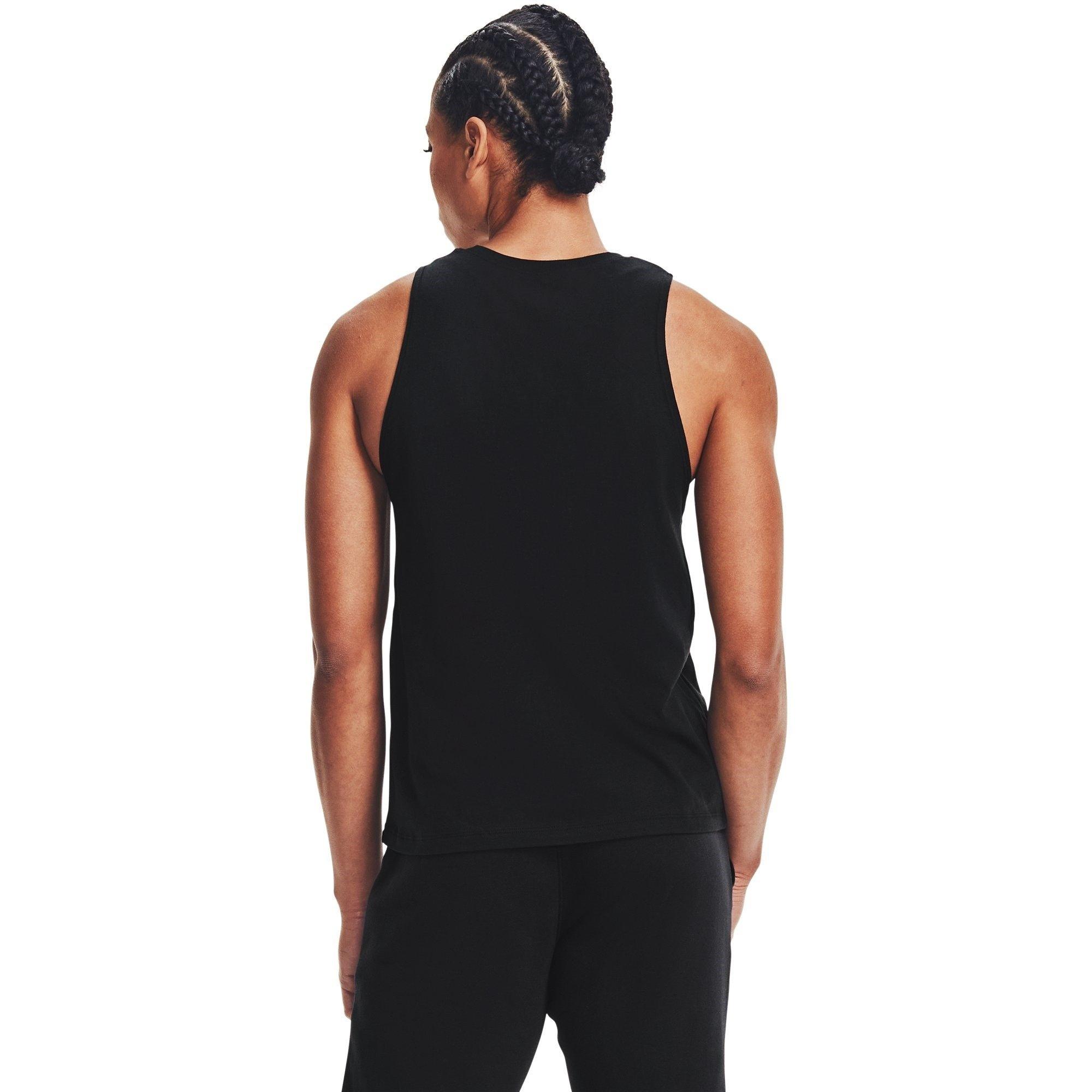 Black/White - Under Armour - Sportstyle Graphic Womens Tank Top - 3