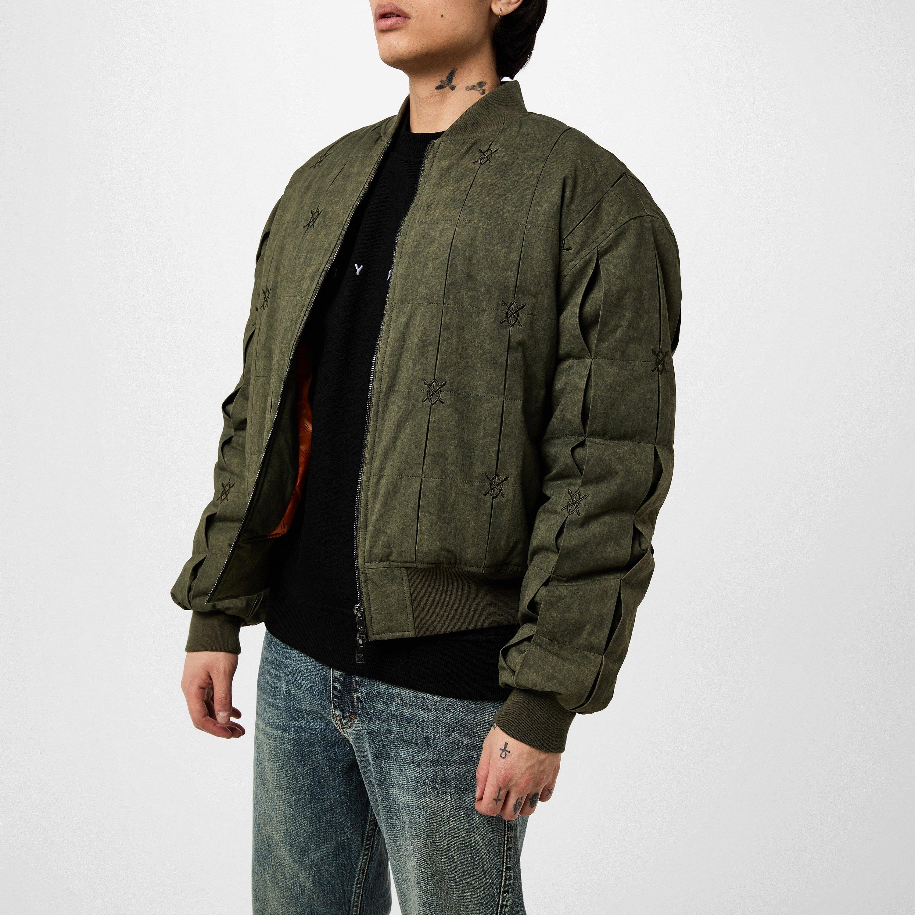Khaki - Daily Paper - Men's Rasal Bomber Jacket - 1