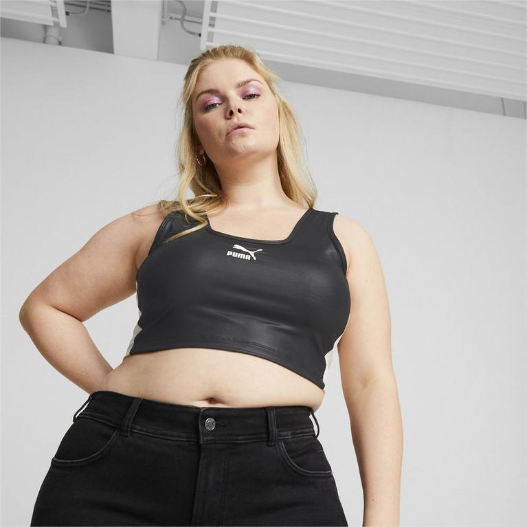 Puma | T7 Shiny Womens Cropped Tank Top | Crop Vests | Sports Direct MY