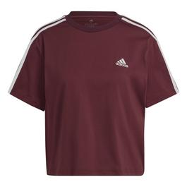 adidas Essentials 3 Stripes Single Jersey Crop Top Womens