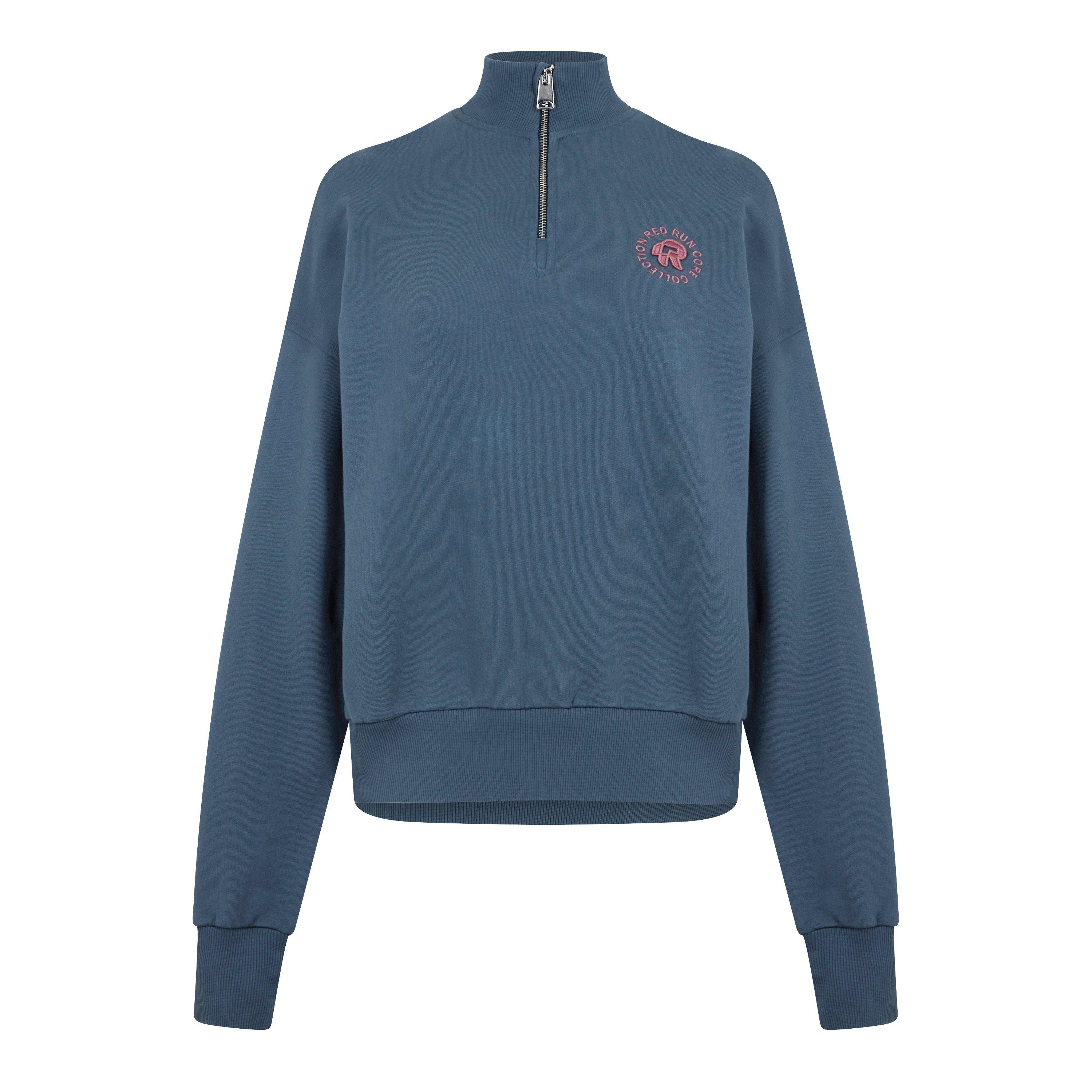 Midnight - Red Run - Quarter Zip Cotton Jumper - 1