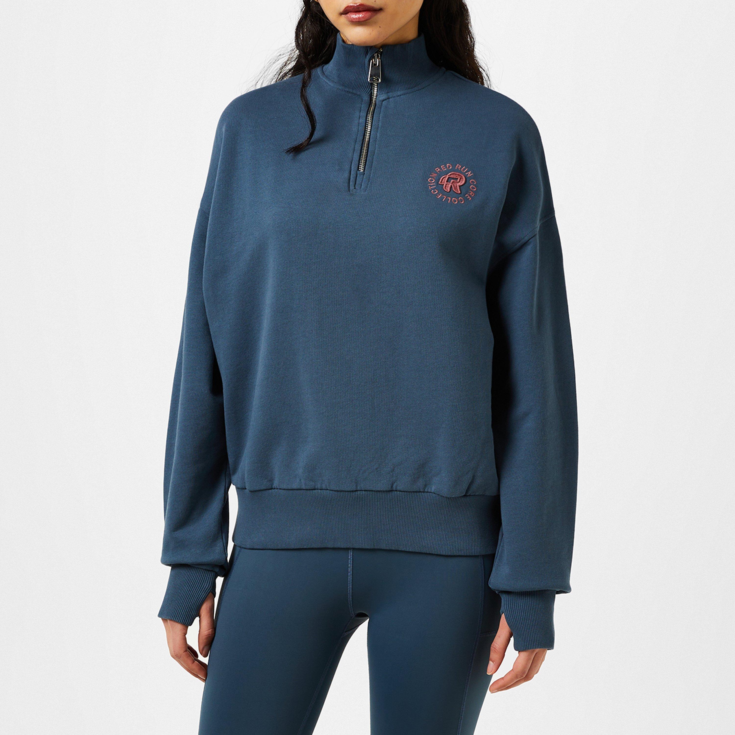Midnight - Red Run - Quarter Zip Cotton Jumper - 3