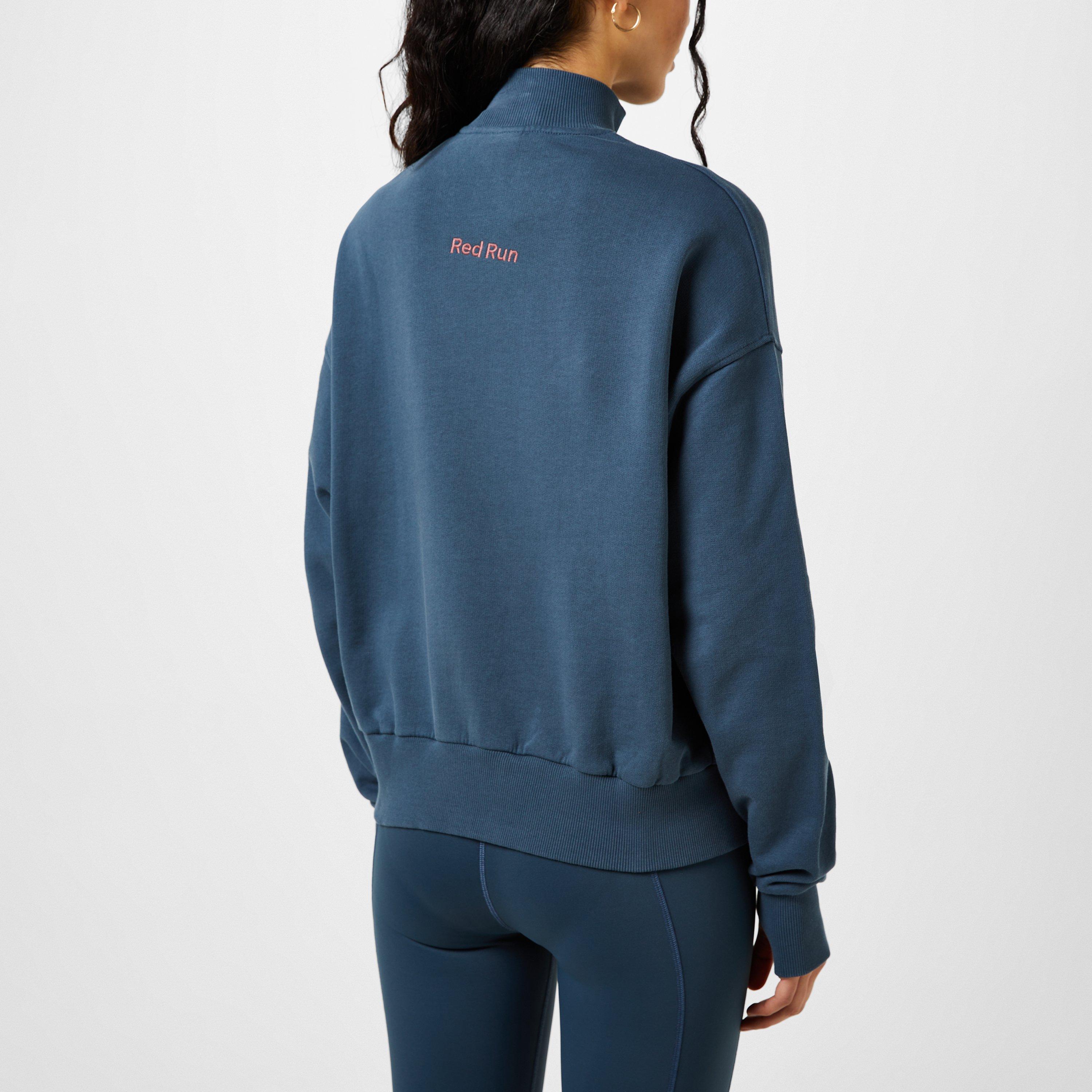 Midnight - Red Run - Quarter Zip Cotton Jumper - 4