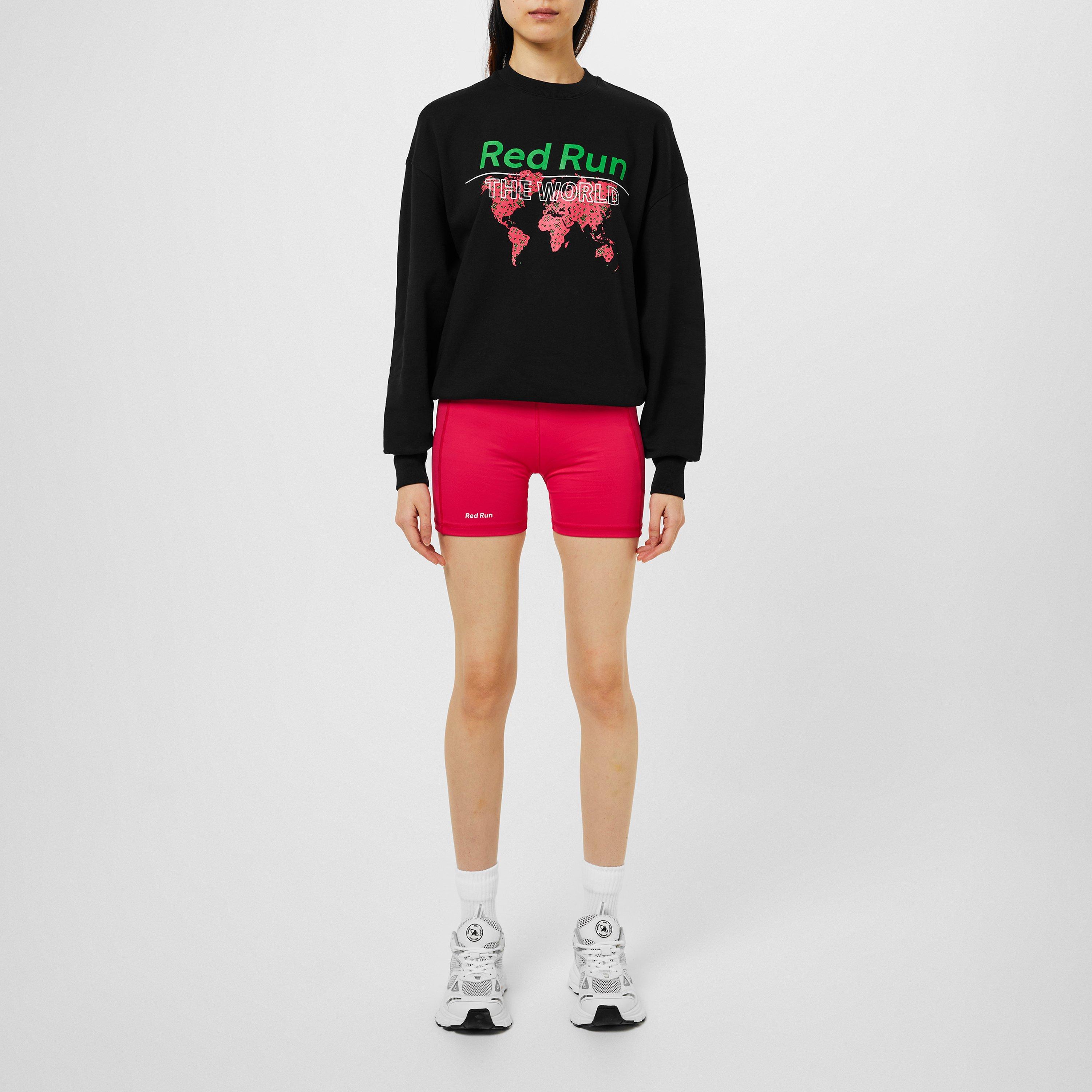 Black/Multi - Red Run - Women's Graphic Logo Crew Sweatshirt - 4