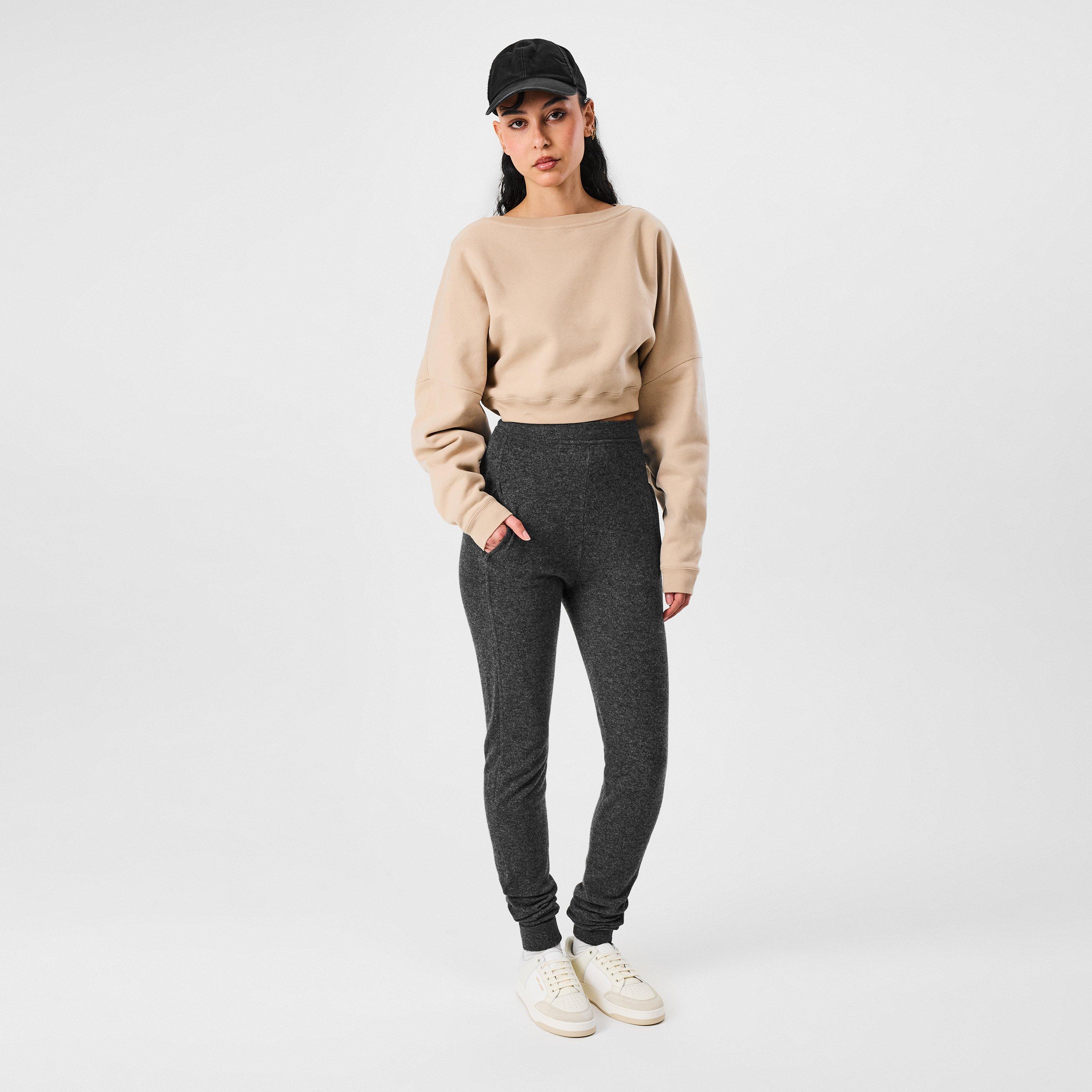 Poudre - Saint Laurent - Cropped Fleece Sweatshirt - 4