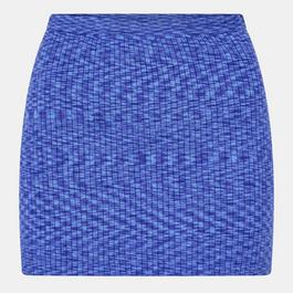 Jack Wills Space Dye Knit Rib Mini Skirt