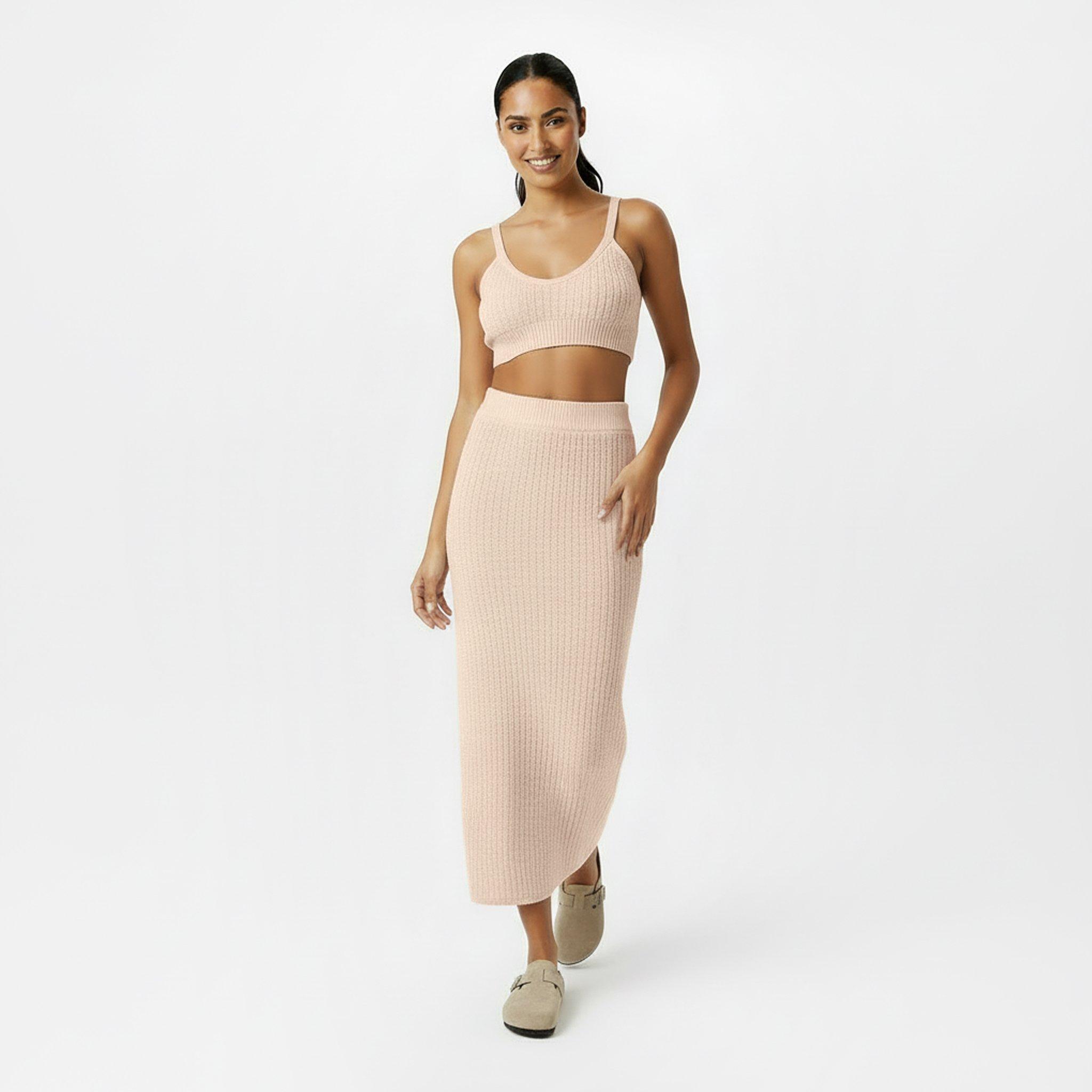 Stone - Jack Wills - Stitchy Knit Bralette - 5