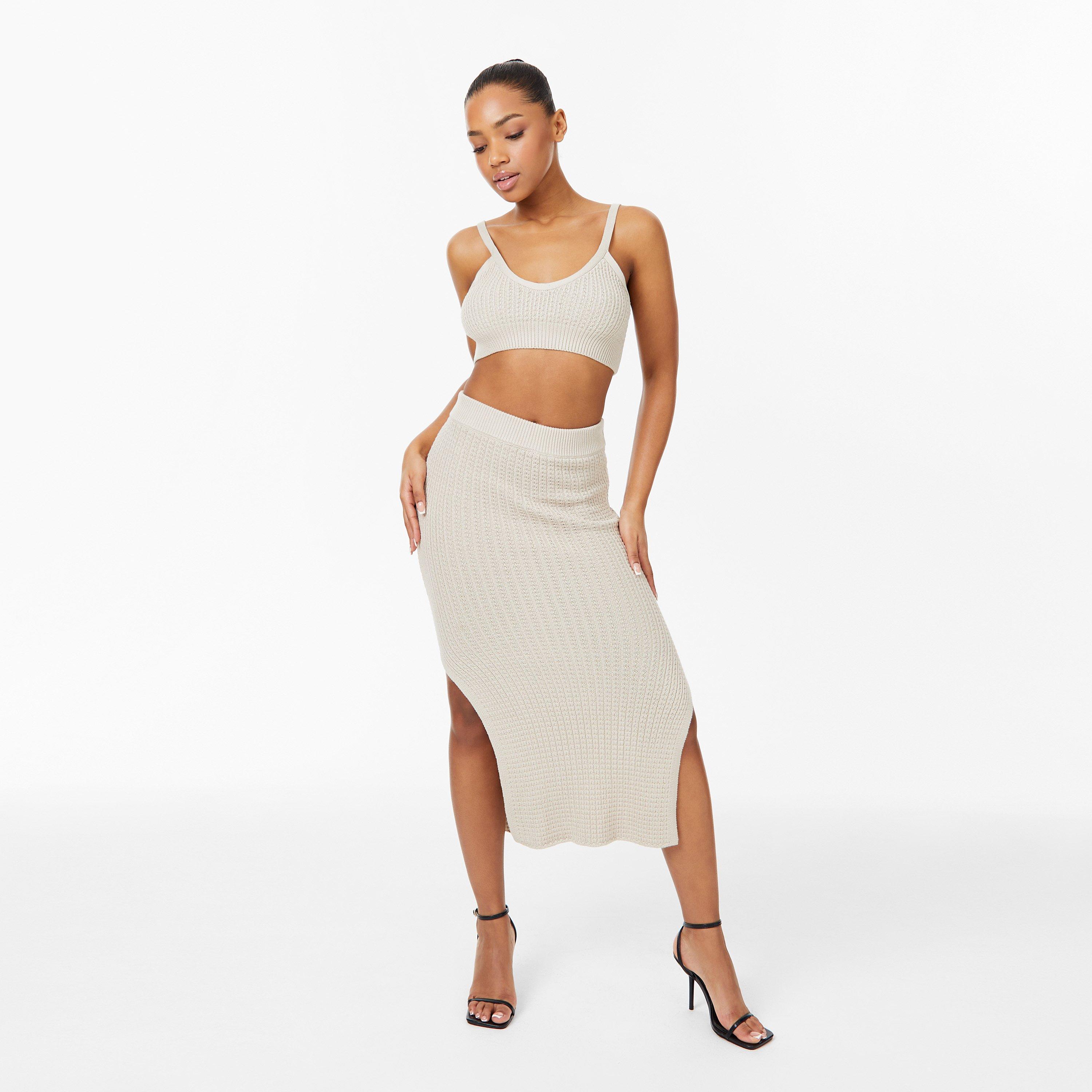 Stone - Jack Wills - Knit Midi Skirt - 4