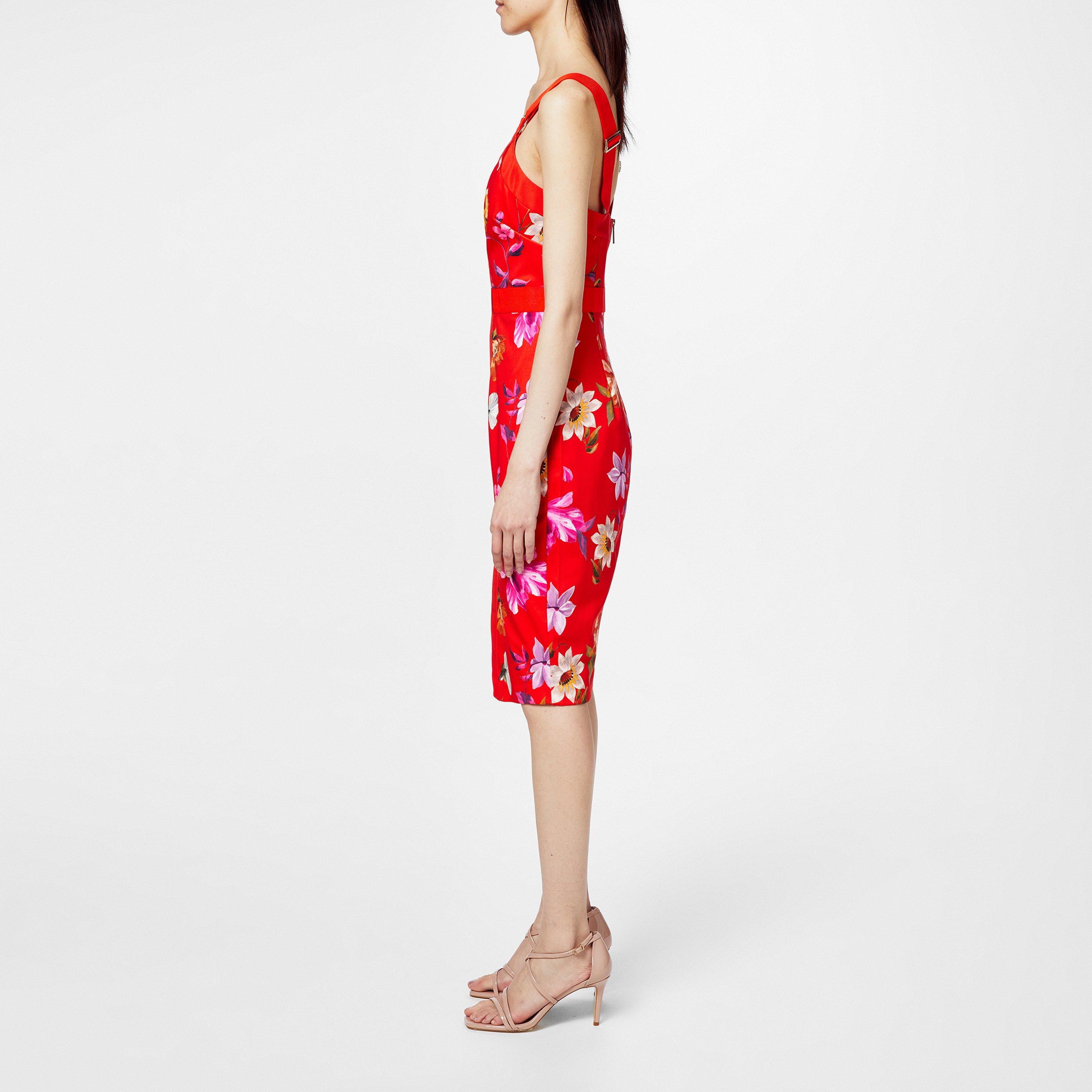 Rosso - Ted Baker - Women's Strap Detail Bodycon Dress - 2