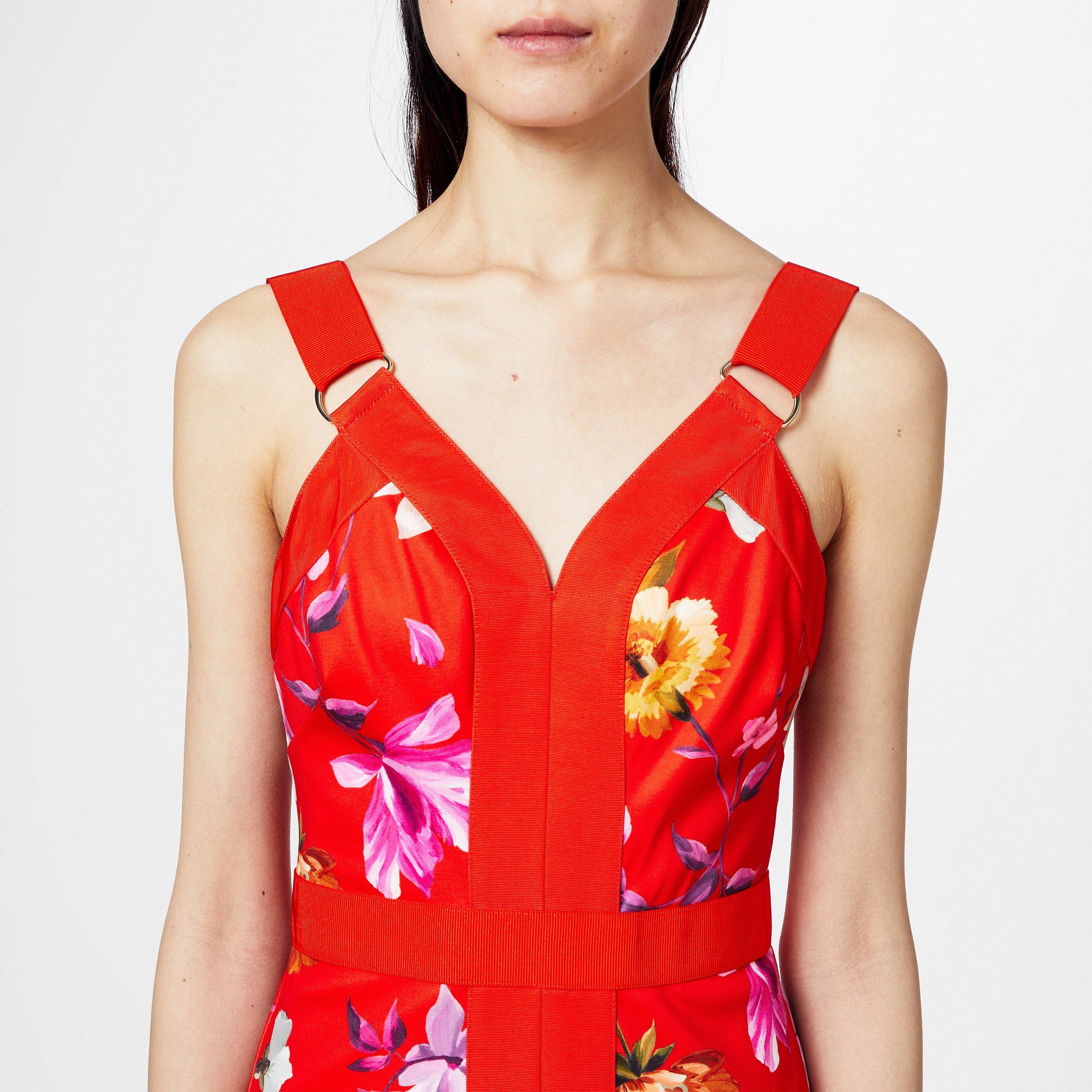 Rosso - Ted Baker - Women's Strap Detail Bodycon Dress - 4