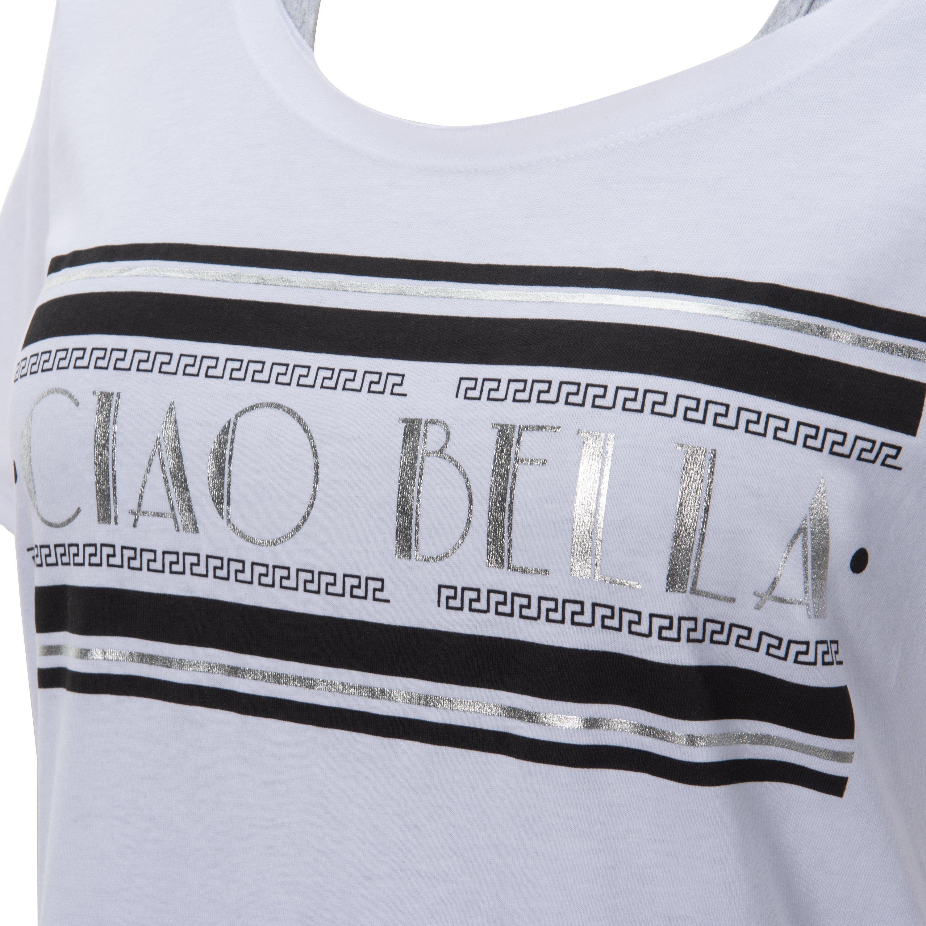 Hvid/Grå M - Golddigga - Double Layer T Shirt Ladies - 7