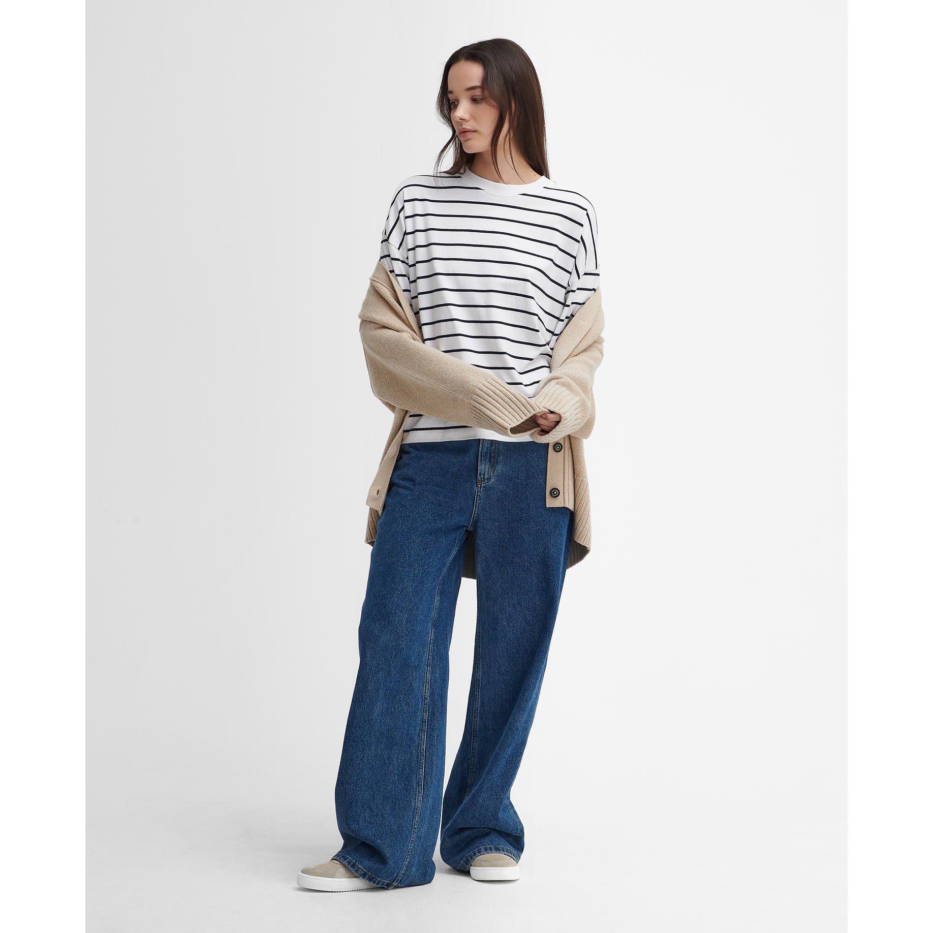 Cloud/Navy - Barbour - Marnie Striped T-Shirt - 3