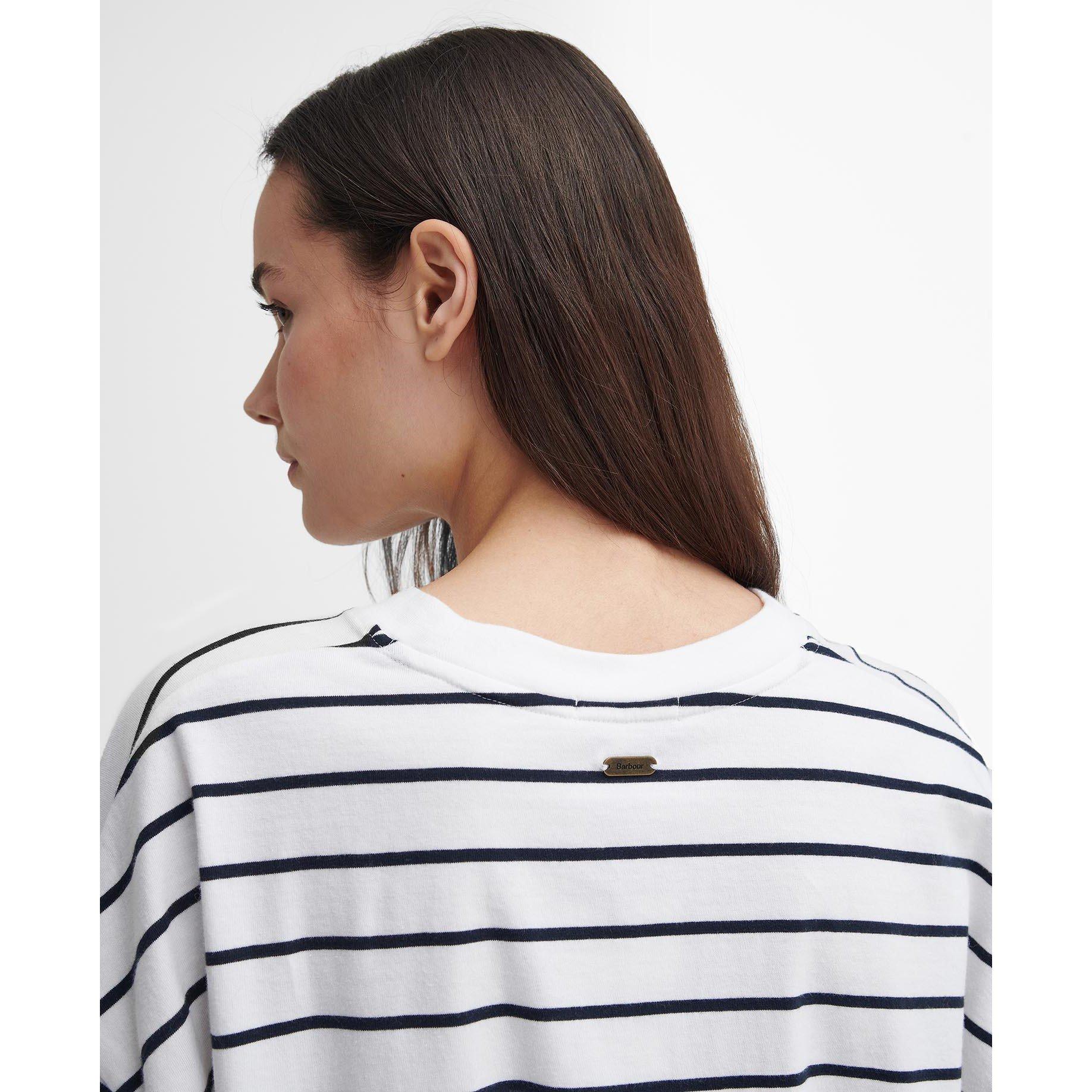 Cloud/Navy - Barbour - Marnie Striped T-Shirt - 5