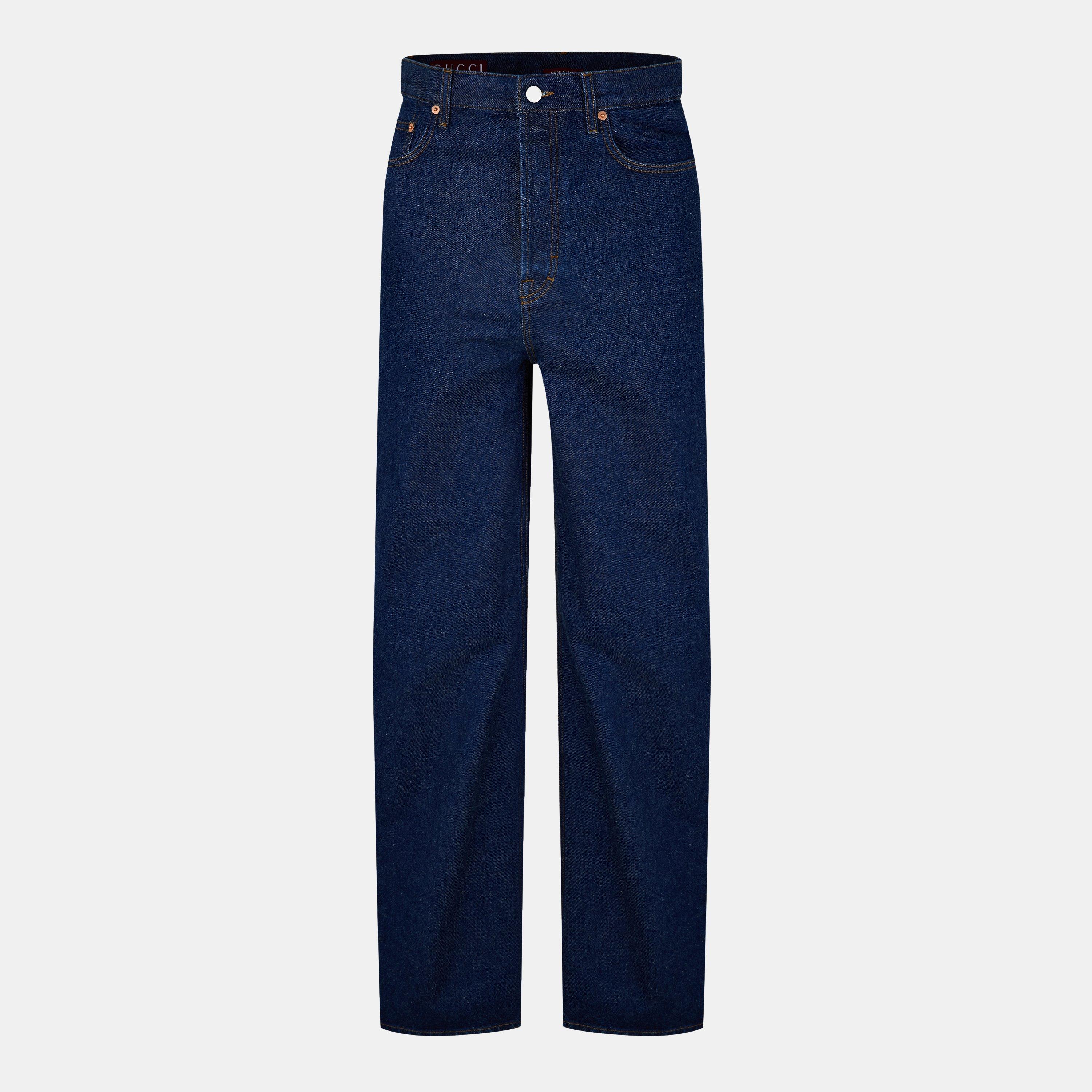 Dark Blue - Gucci - Baggy Jeans - 1