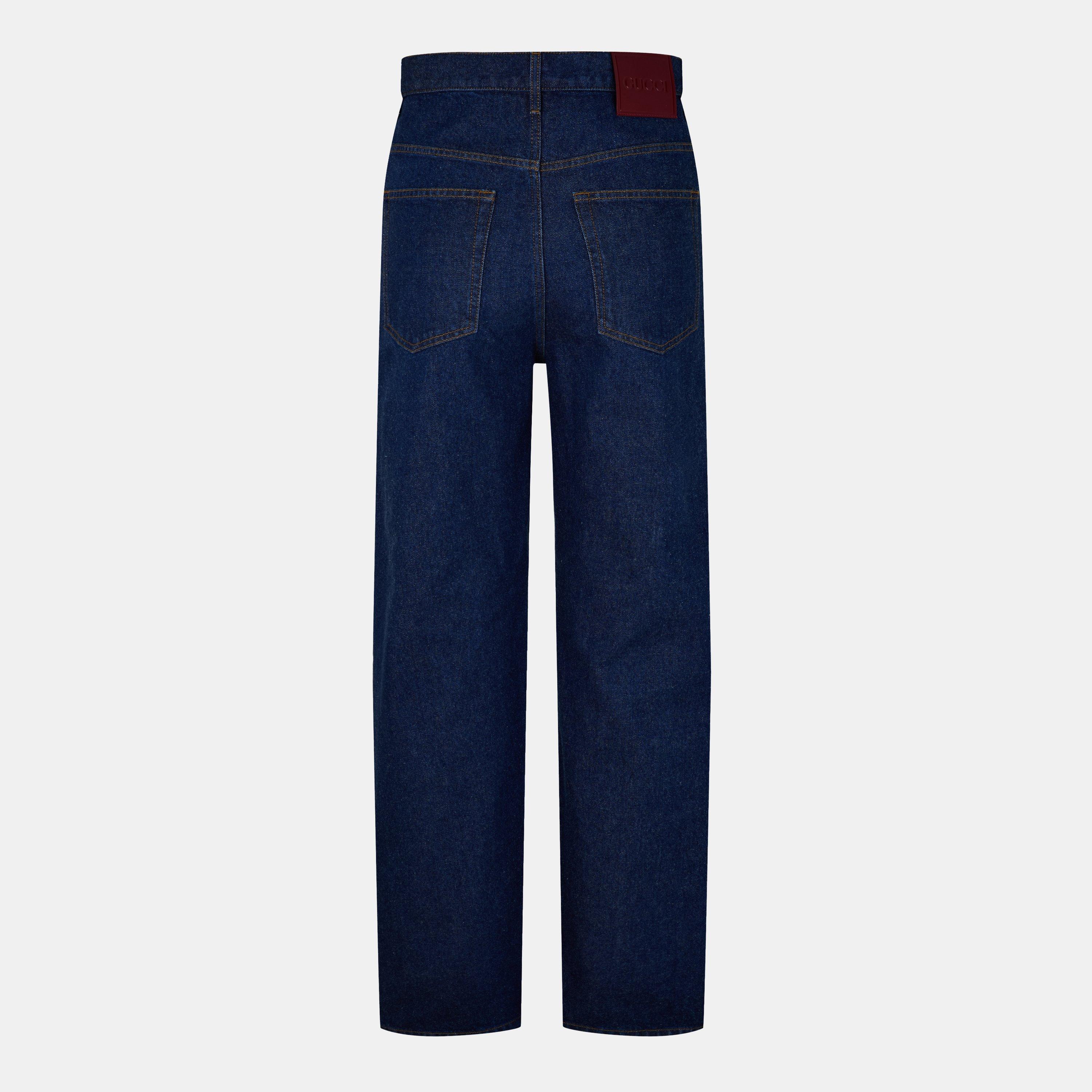Dark Blue - Gucci - Baggy Jeans - 2