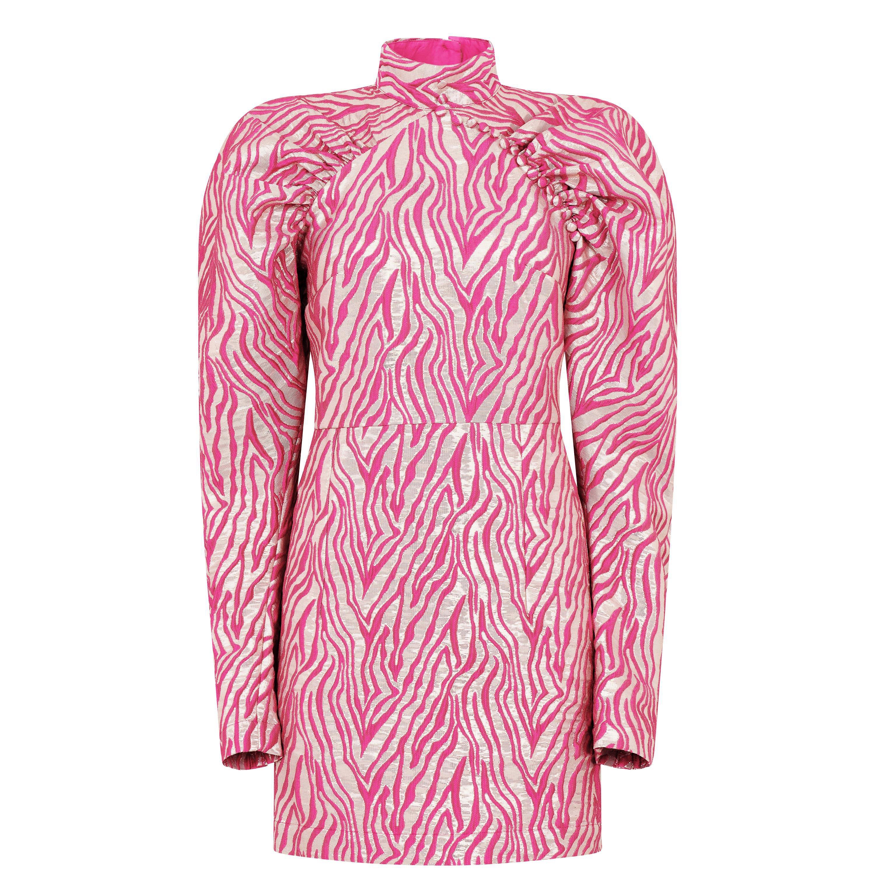 Super Pink 1 - Rotate - Kim Mini Dress - 4