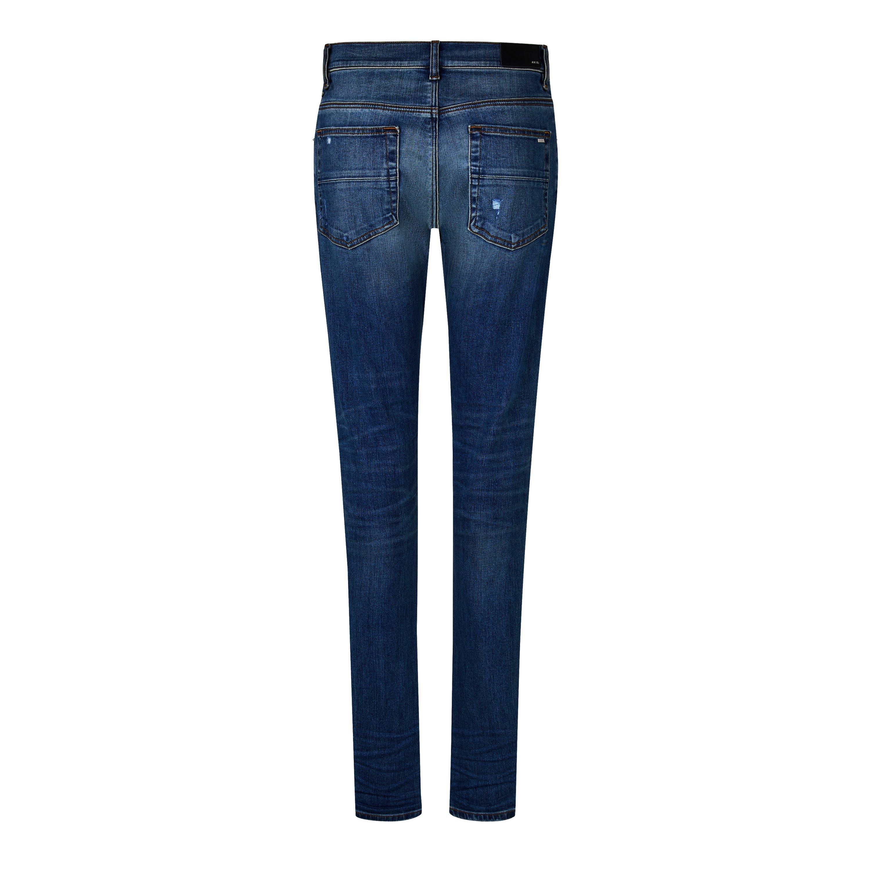 パンツ amiri slim fit jeans28 AMIRI logo-plaque Skinny Jeans | Black | FARFETCH