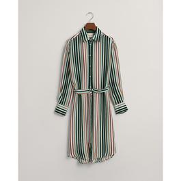 Gant Relaxed Fit Multi Striped Shirt Dress