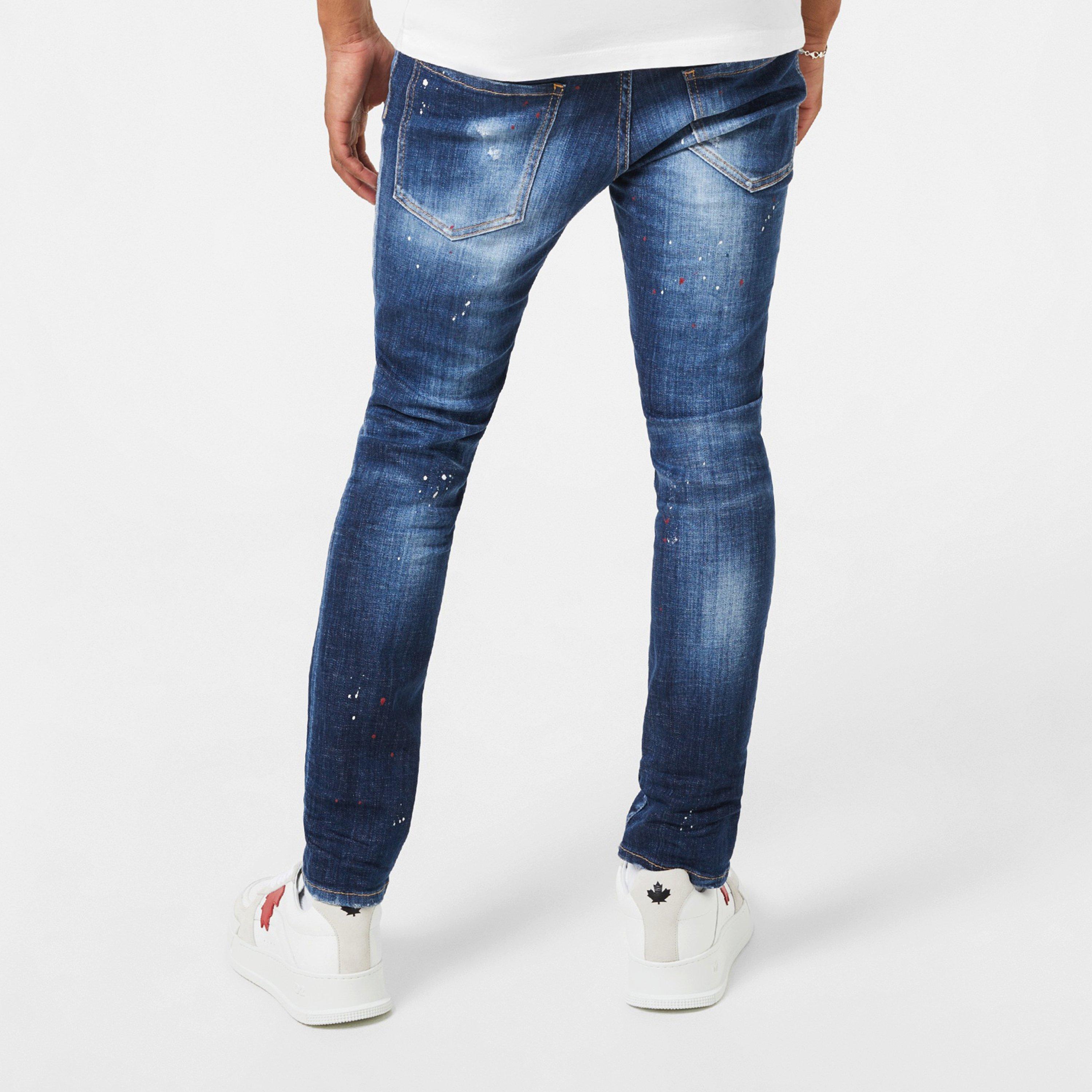 Navy - DSquared2 - Skater Jeans - 4