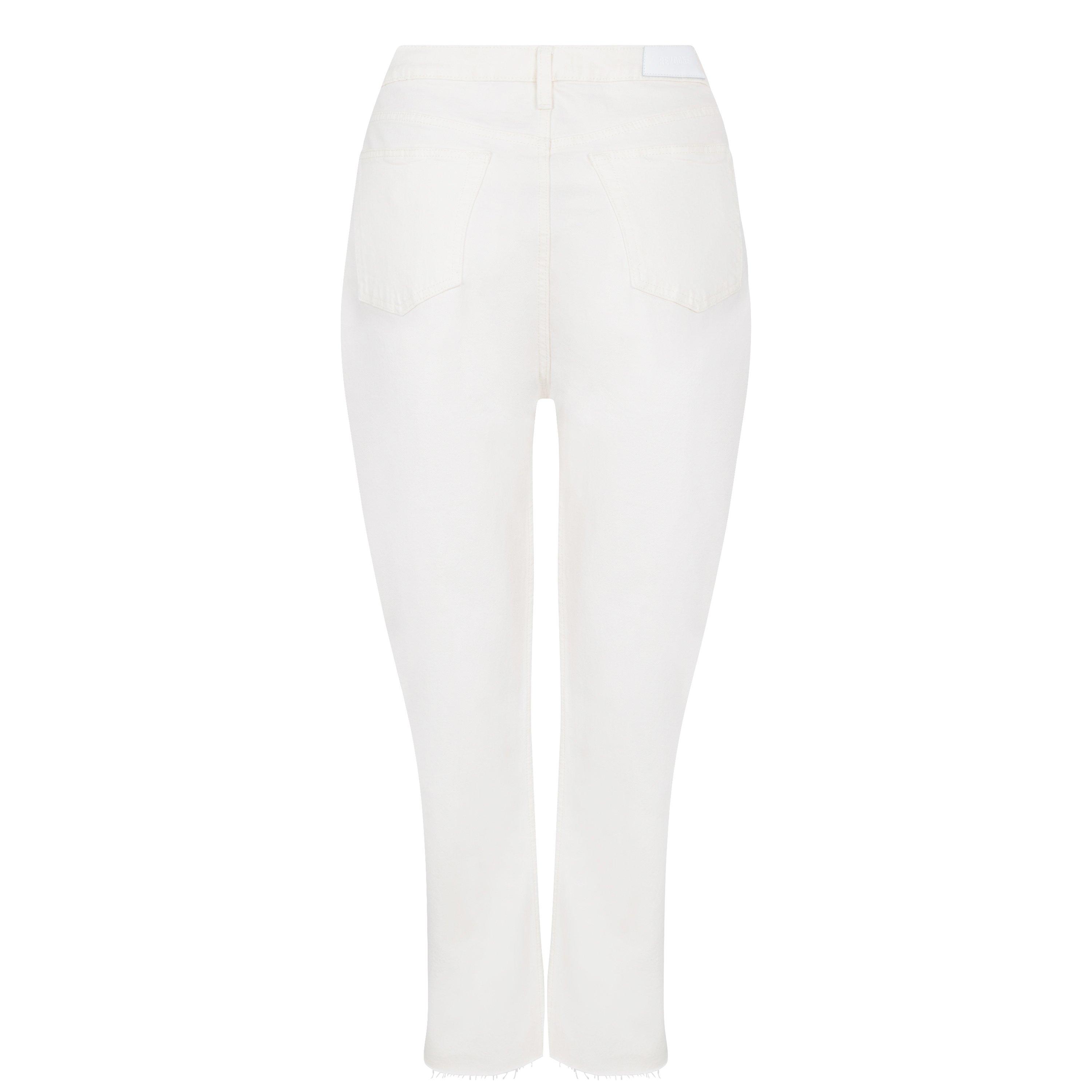 Vintage White - Redone - Women's Straight-Leg Stove Pipe Jeans - 5